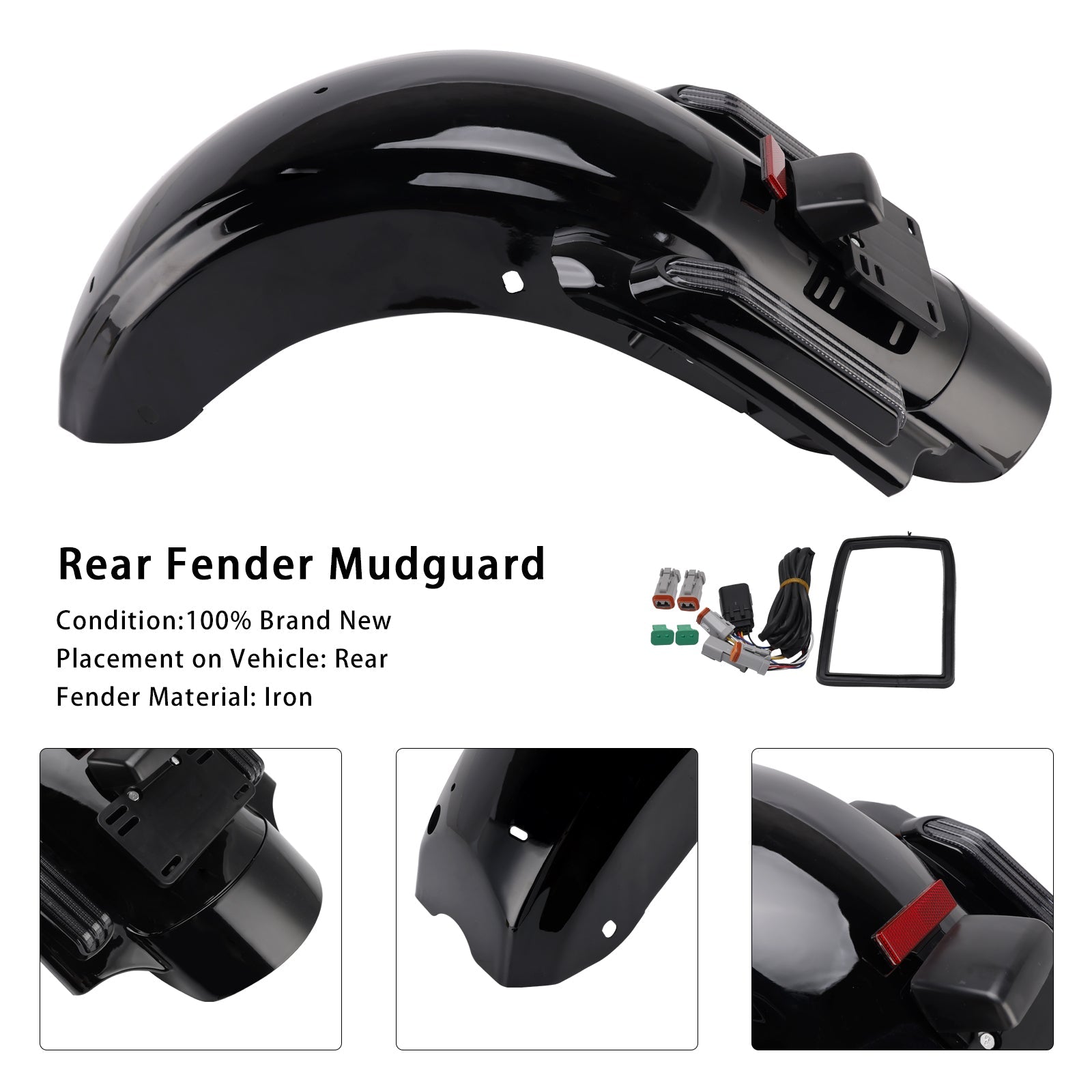 Rear Fender System Fit For Touring Road Glide Street Glide CVO 2023-2025