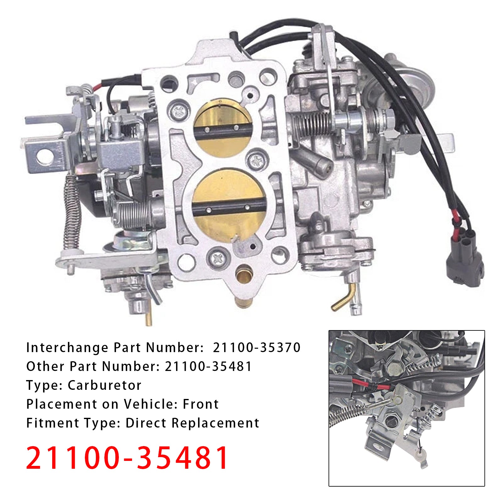 1984-1997 Toyota 22R SR5 4Runner LandcruiserCar Carburator 21100-35481