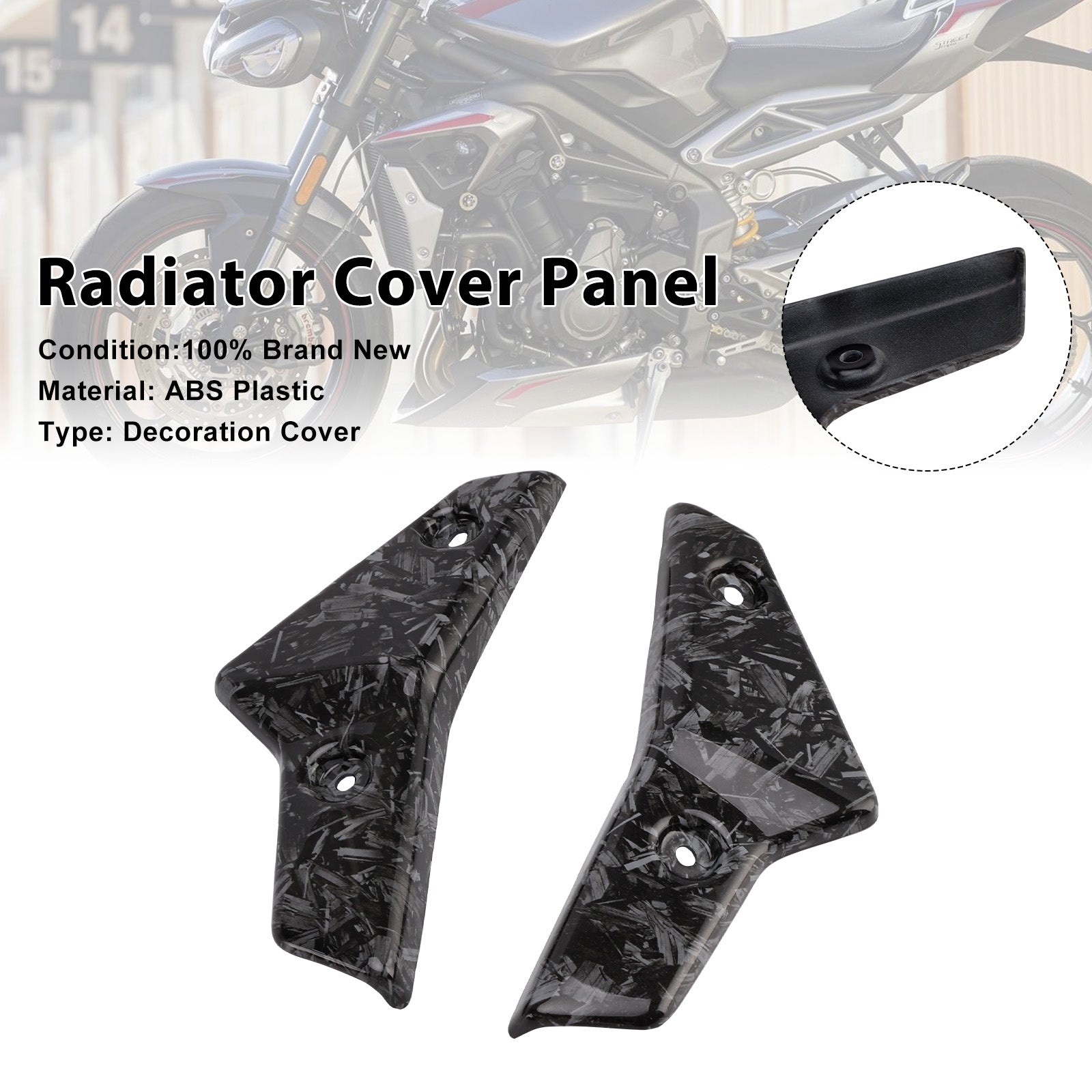 2020-2022 Street Triple 765 R/RS Radiator Side Cover Fairing Panels