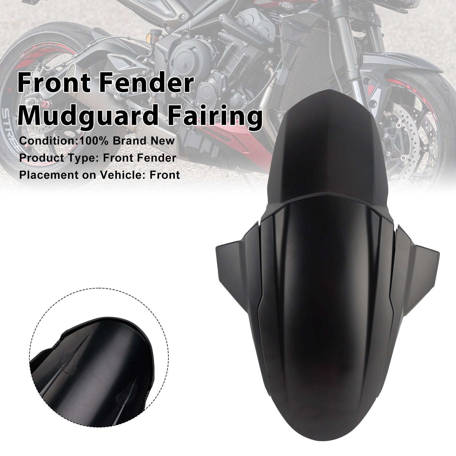 2020-2025 Street Triple 765 R RS Front Fender Mudguard Fairing