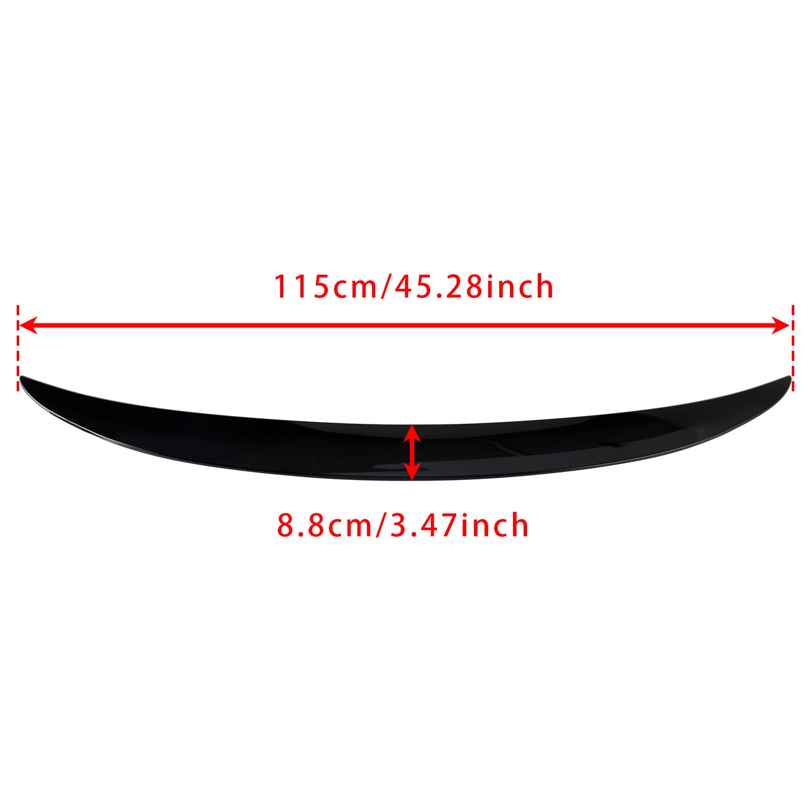 2007-2013  BMW 3 Series E93 2-Dr Convertible/ M3 Convertible Gloss Black Rear Boot Spoiler For BMW 3 Series E93 Convertible