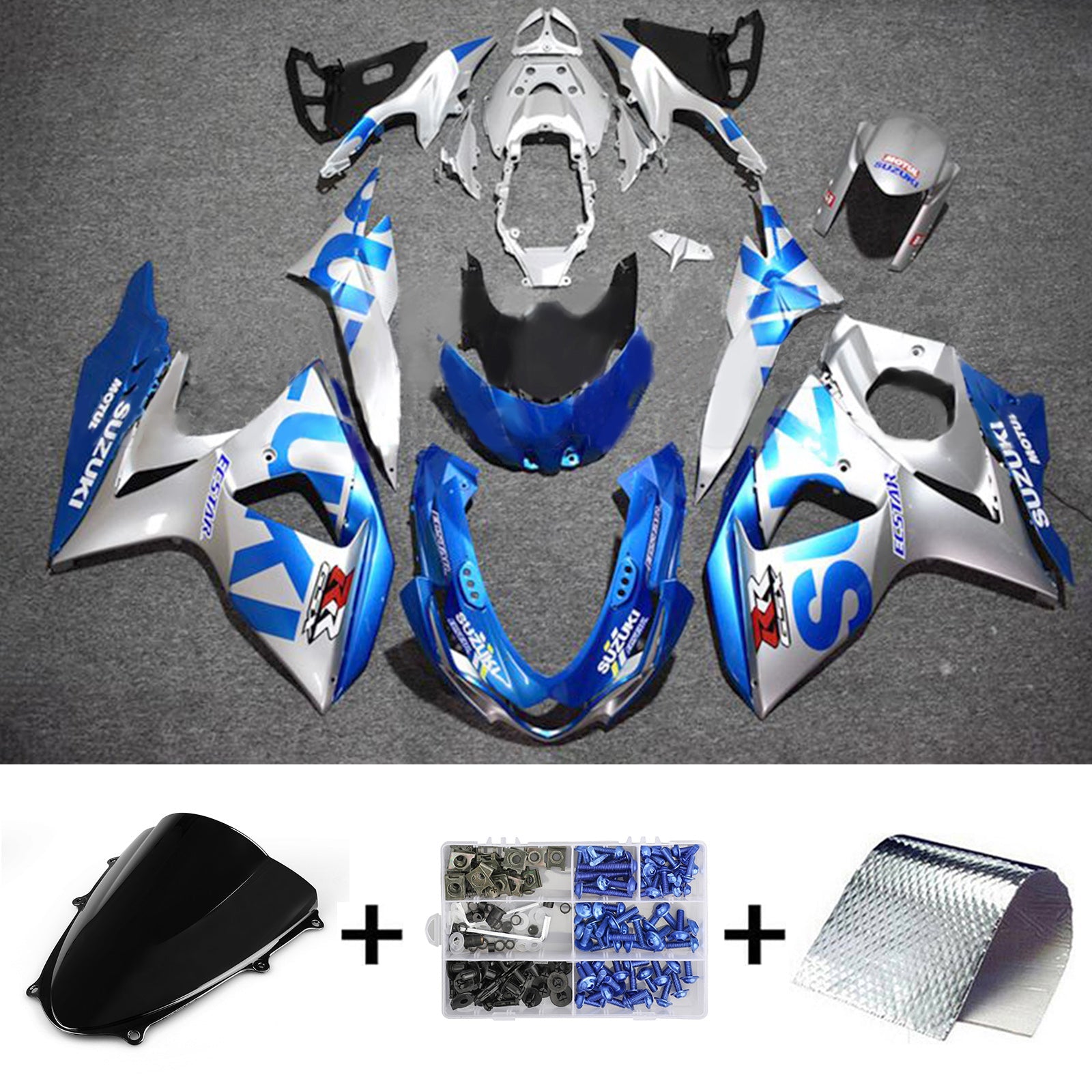 Amotopart Suzuki GSXR1000 2009-2016 K9 Fairing Kit Bodywork Plastic ABS