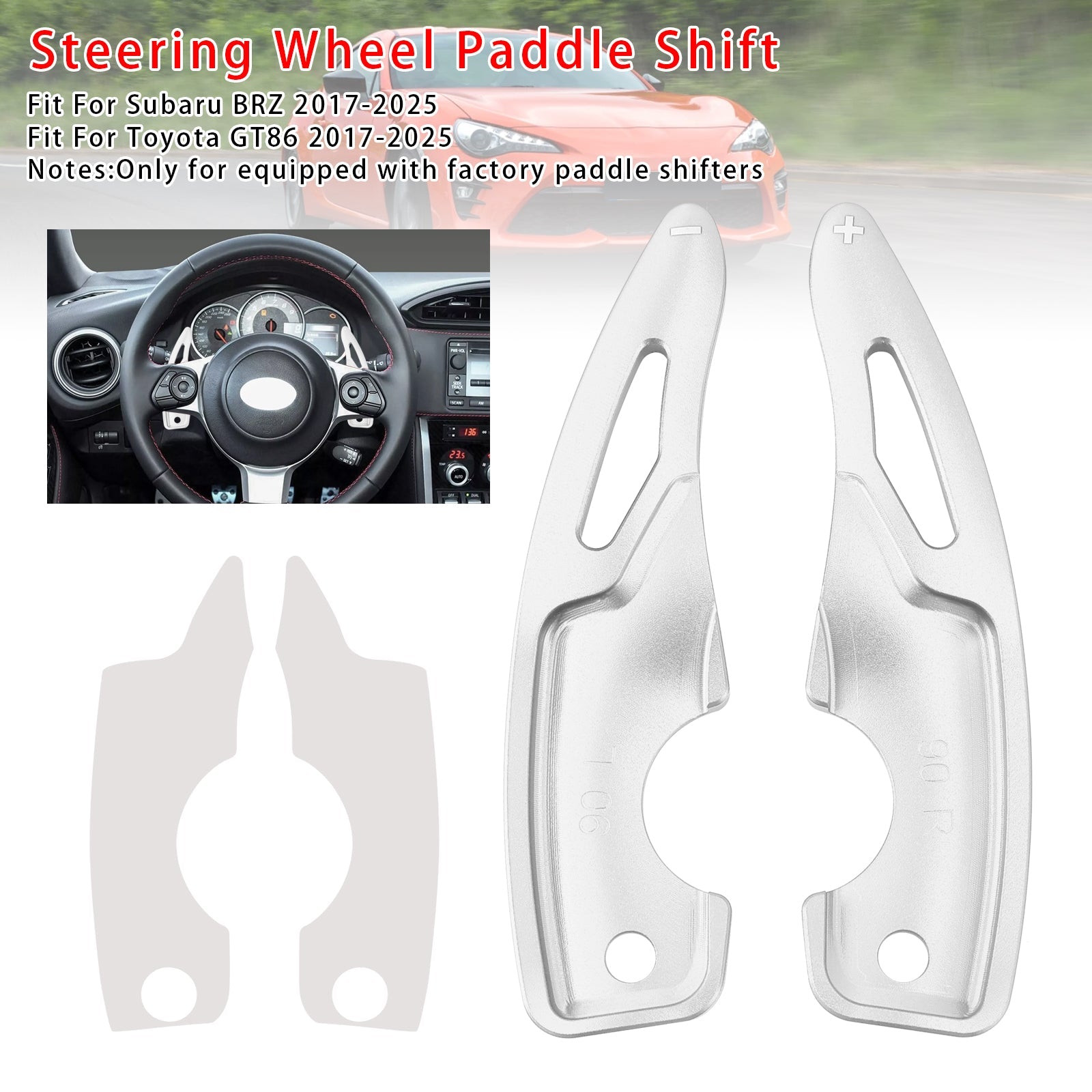 Steering Wheel Paddle Shifter Extension Fit For Subaru Toyota 2017-2025 Aluminium