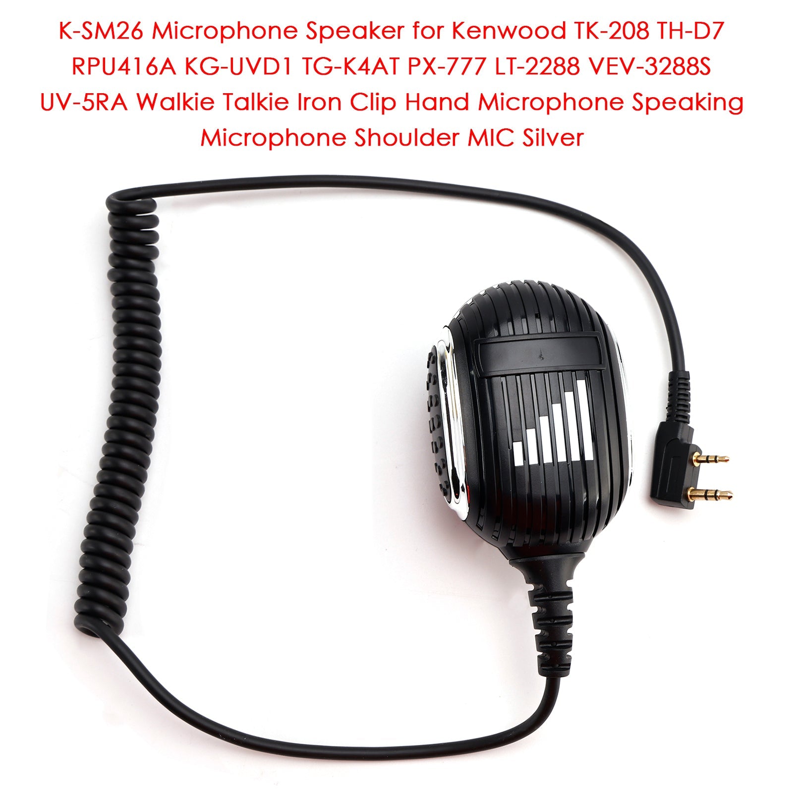 K-SM26 Microphone Speaker for TK-220 TH-F6 RPU499A KG669 TG-2AT PX333 LT-3288