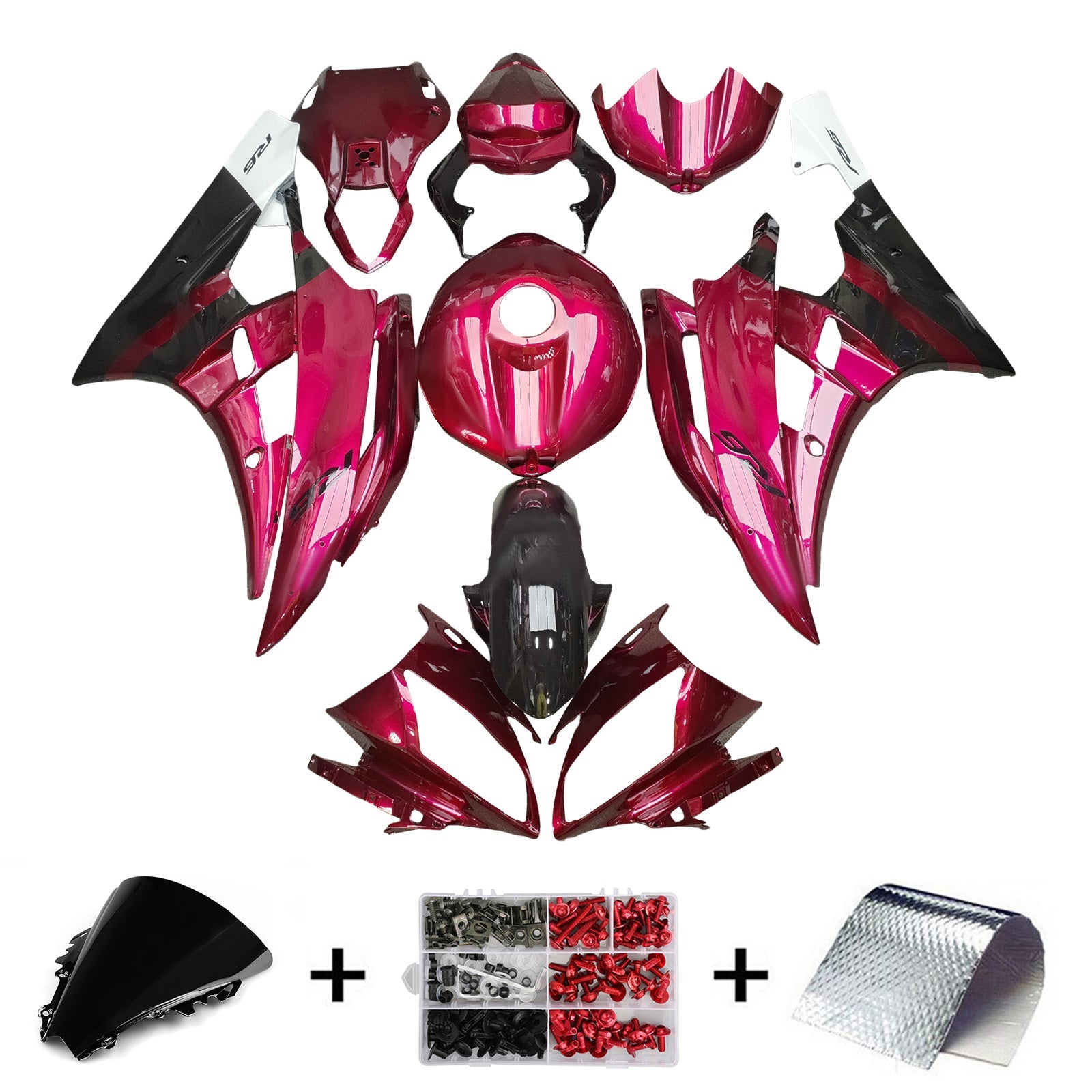 Injection Fairing Kit Bodywork Plastic ABS For Yamaha YZFR6 YZF-R6 2006-2007
