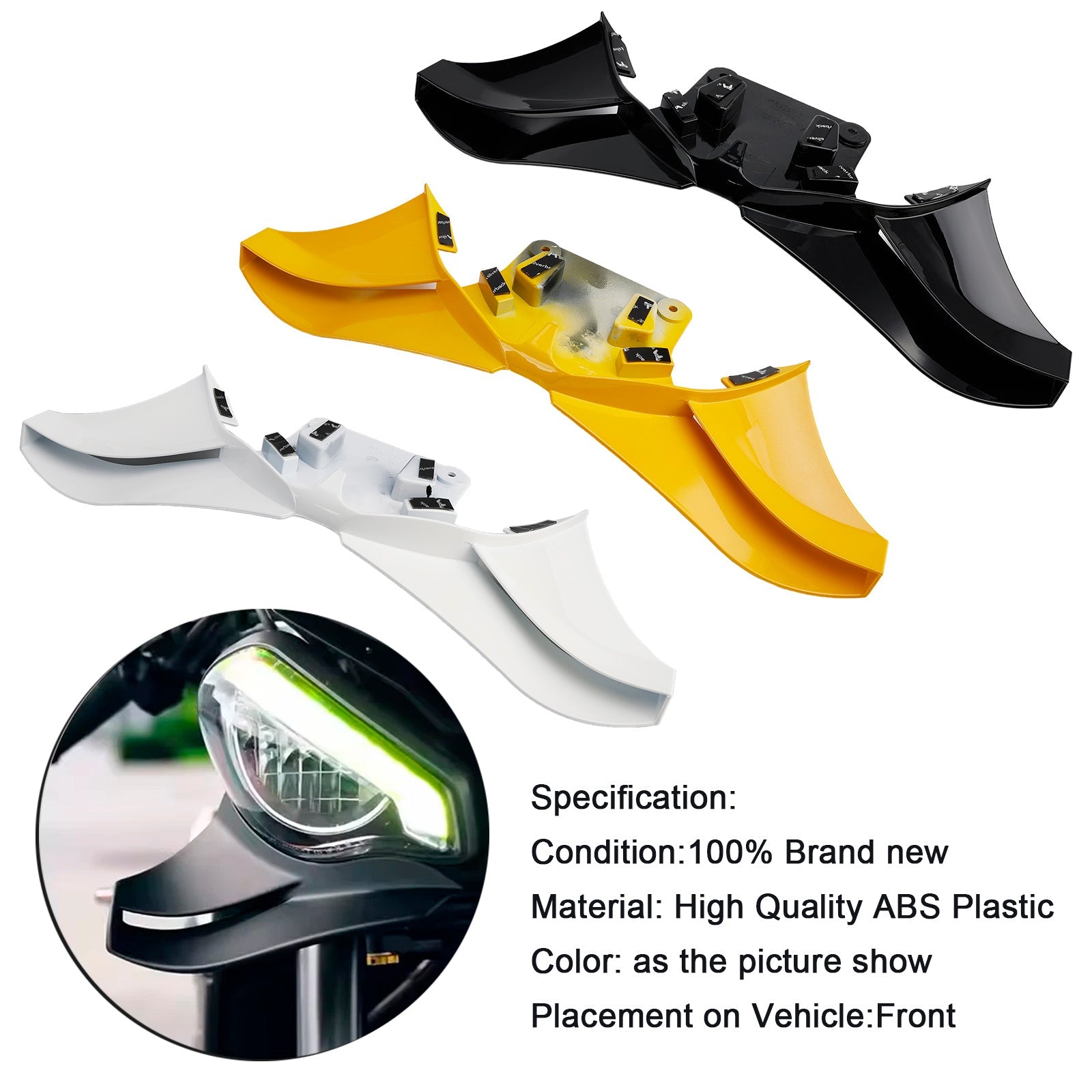 2023-2025 Street Triple 765R/RS Front Spoiler Winglet Frontal Wings