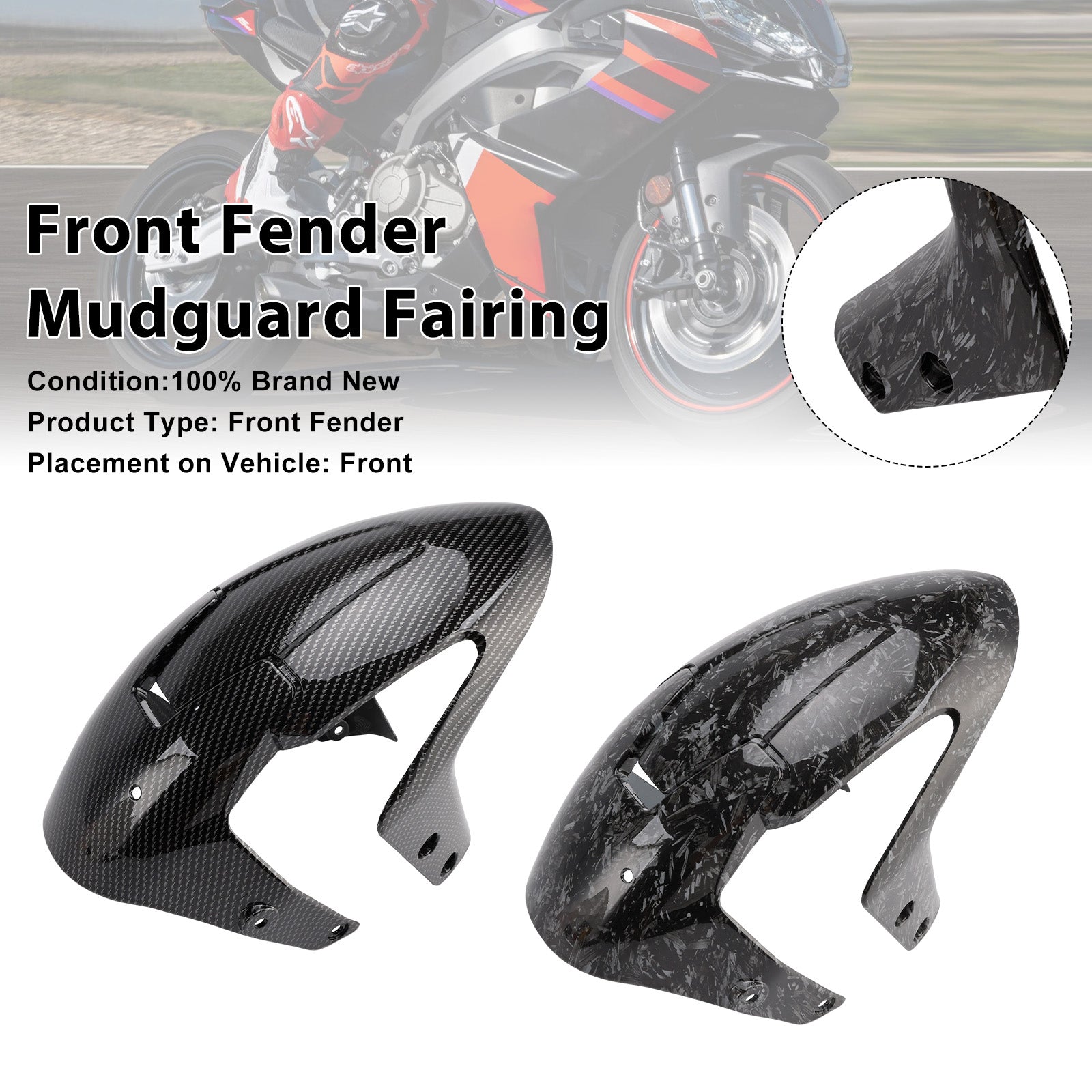 2024-2025 Aprilia RS457 RS 457 Front Fender Mudguard Fairing