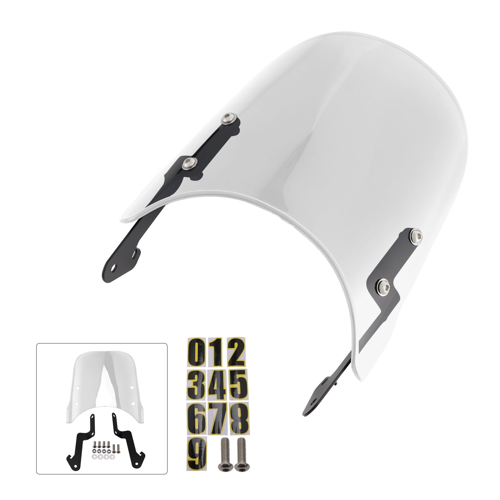 Windshield WindScreen fit for YAMAHA XSR 155 2020-2023 XSR 125 2024-2025