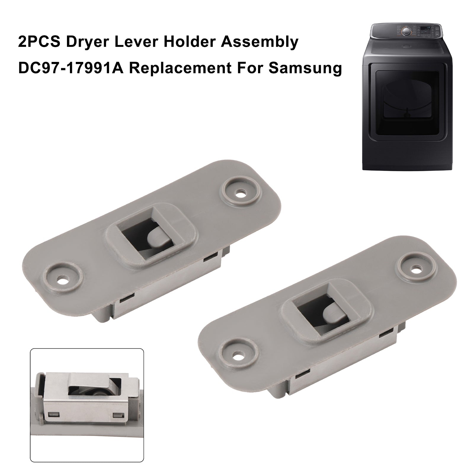 2 PCS Dryer Lever Holder Assembly DC97-17991A Replacement For Samsung Dryers
