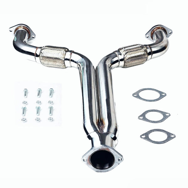 Y Pipe Exhaust Downpipe Fit for 03-09 Nissan 350Z 3.5L 2005 2007 Infiniti G35