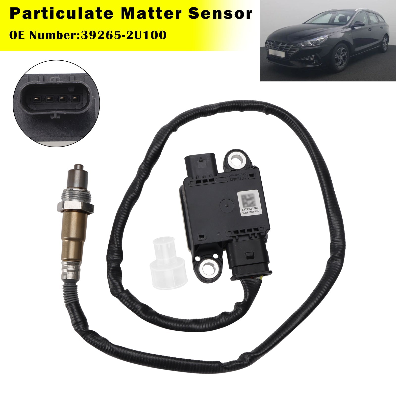 2018/08-2025 Hyundai i30 PD, PDE, PDEN 1.6 CRDi 1598 ccm 70 KW 81 KW 100 KW Particulate Matter Sensor 39265-2U100