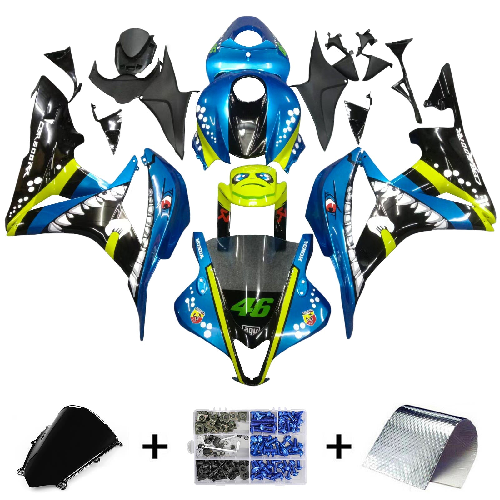 Honda CBR600RR 2007-2008 F5 Fairing Kit Bodywork Plastic ABS