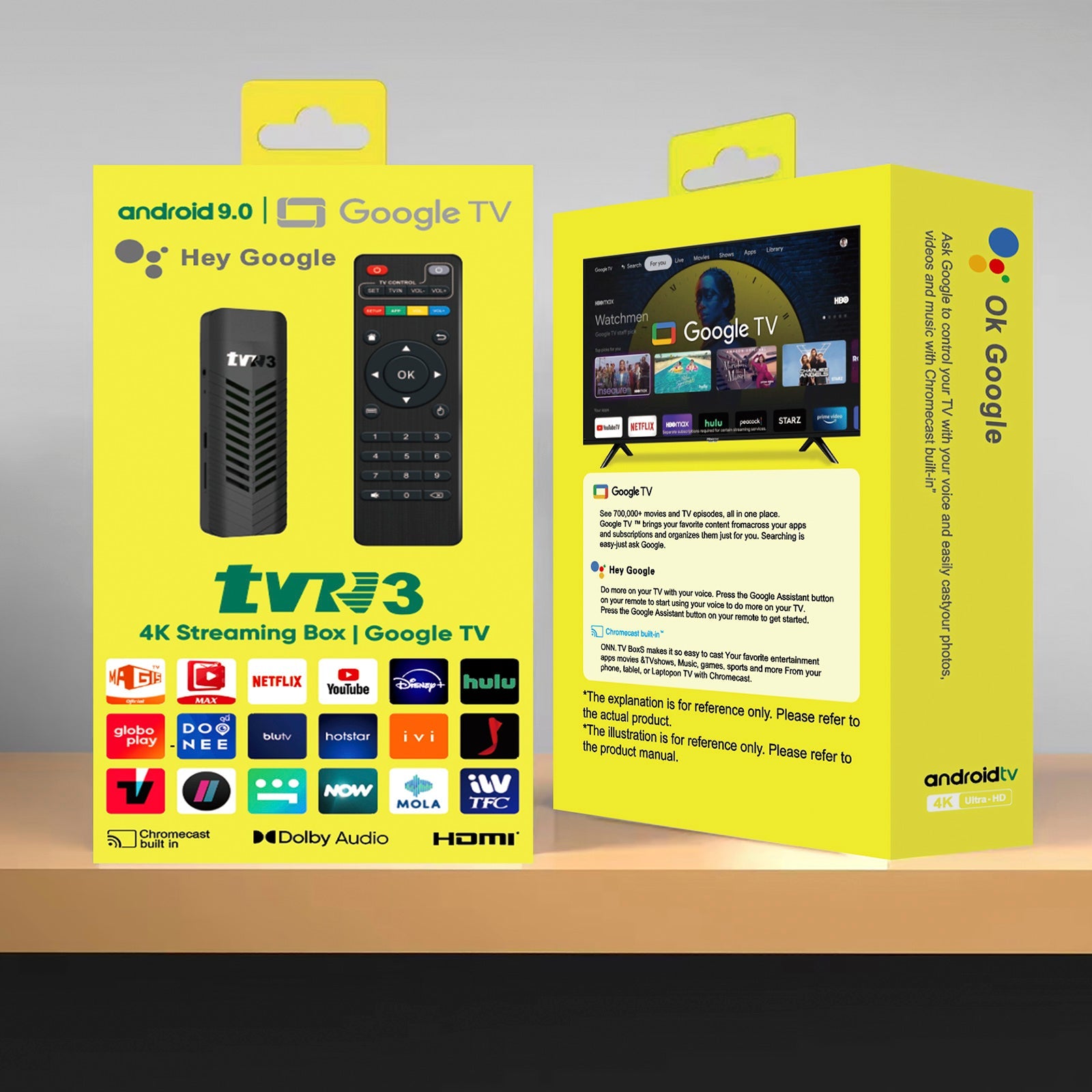 TVR3-S TV Stick Android 14 1GB 8GB Dongle Set-Top Box 4K Player Protable TV BOX