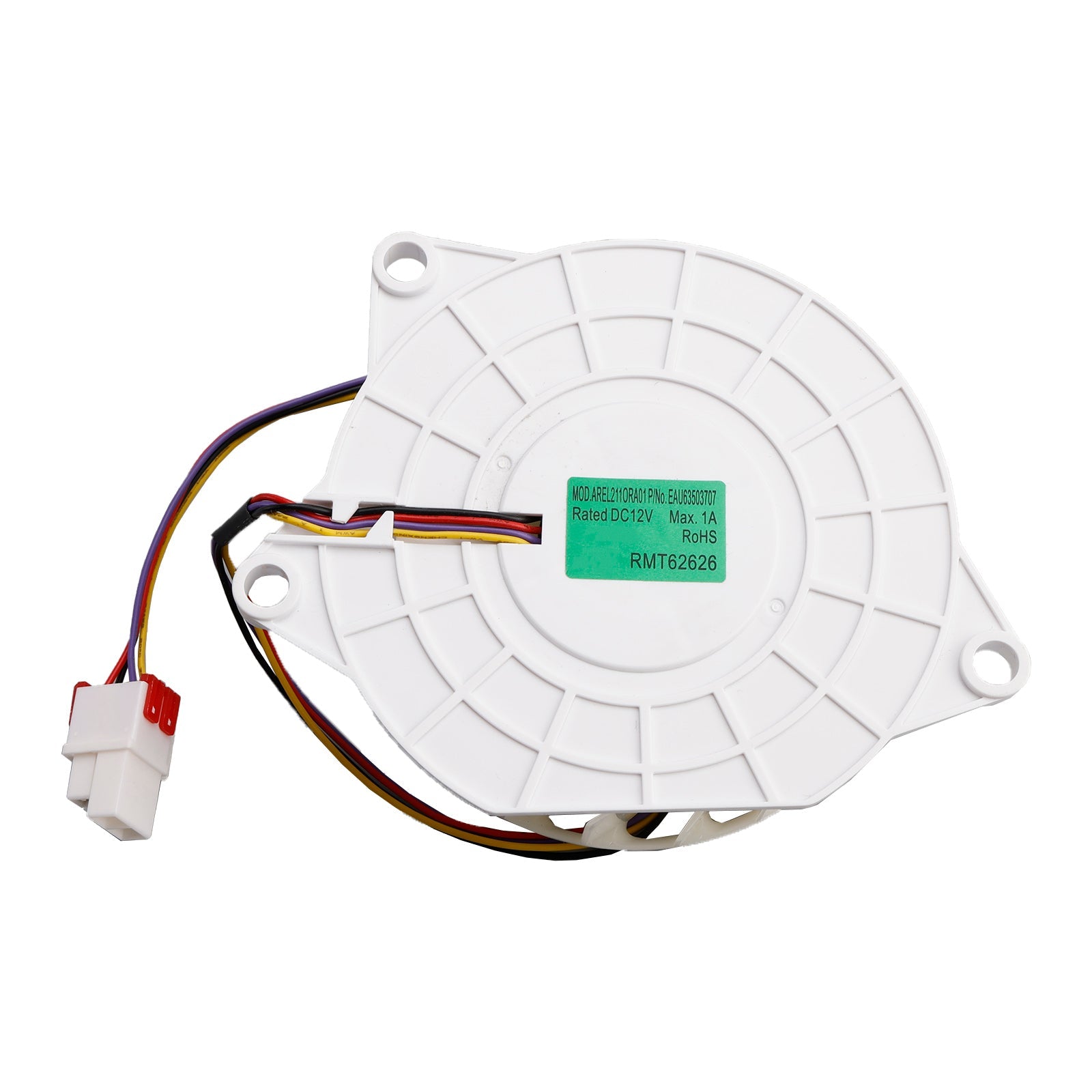 EAU63503707 Refrigerator Evaporator Fan Motor DC12V 1A For LG Refrigerator
