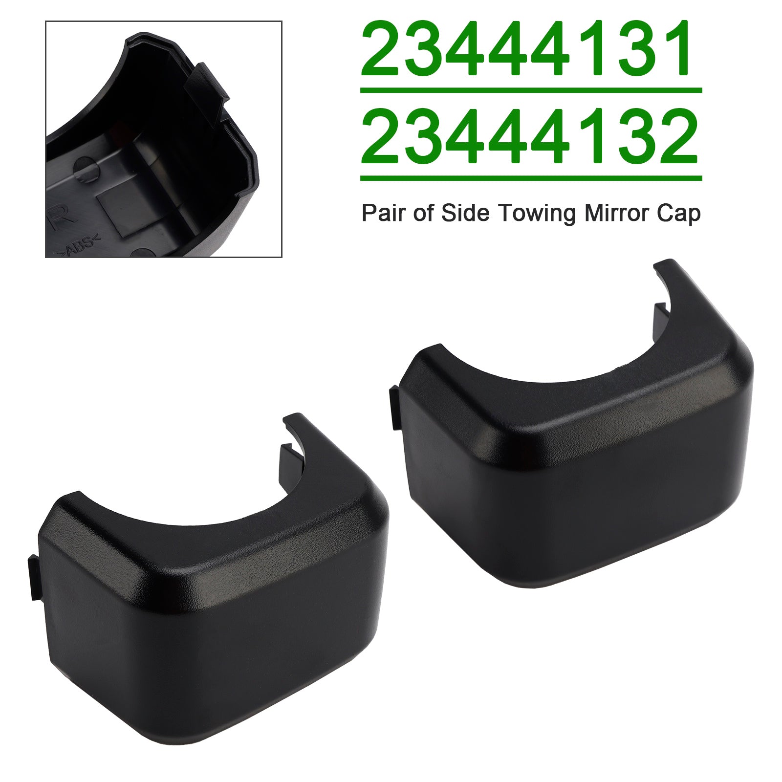 2016-2020 For GMC Sierra 3500 HD Pair of Side Towing Mirror Cap 23444131 2344413