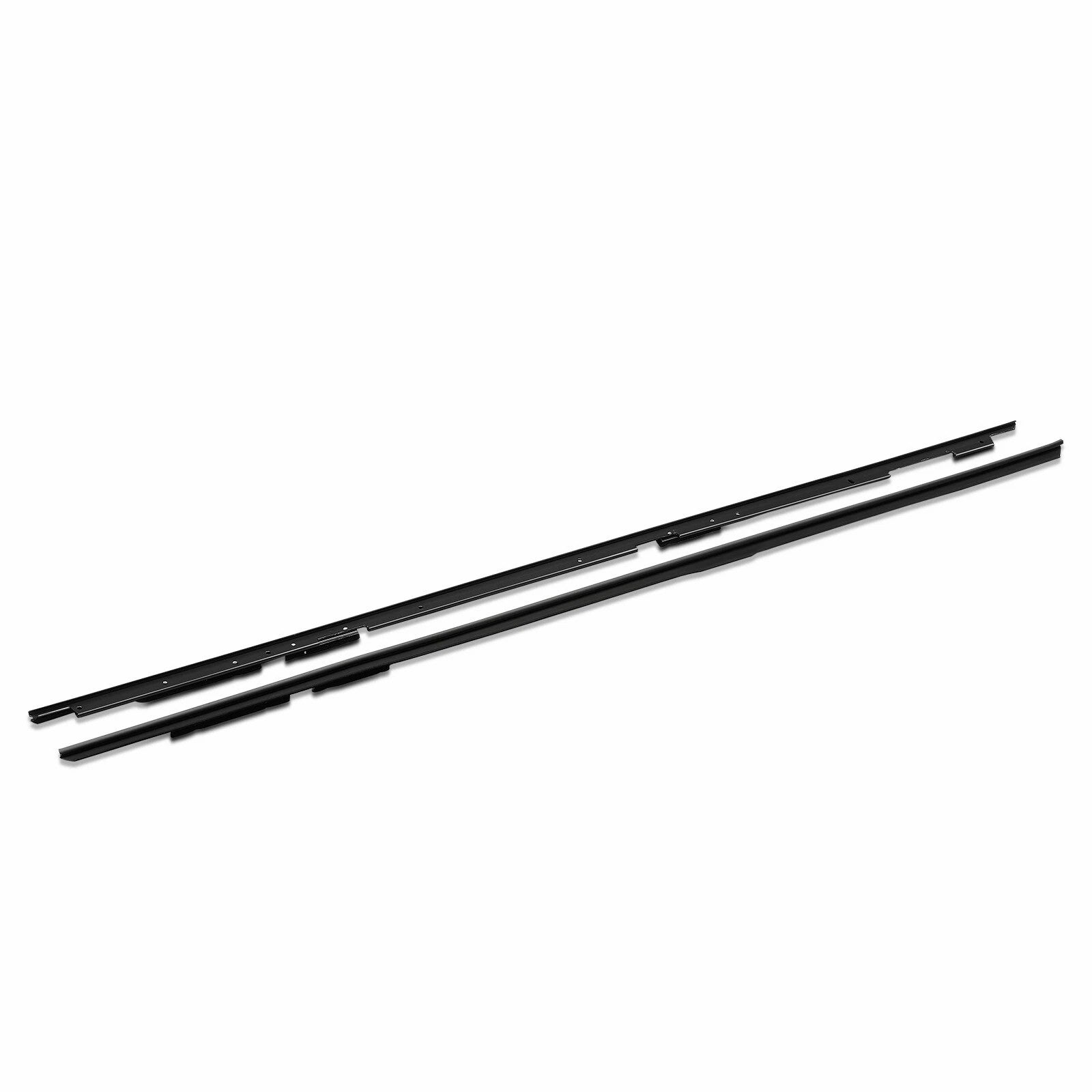 1988-1990 For Chevrolet Camaro Outer Side 2PCS Door Window Sweep Weatherstrip Seals Outer 1AWSK00155