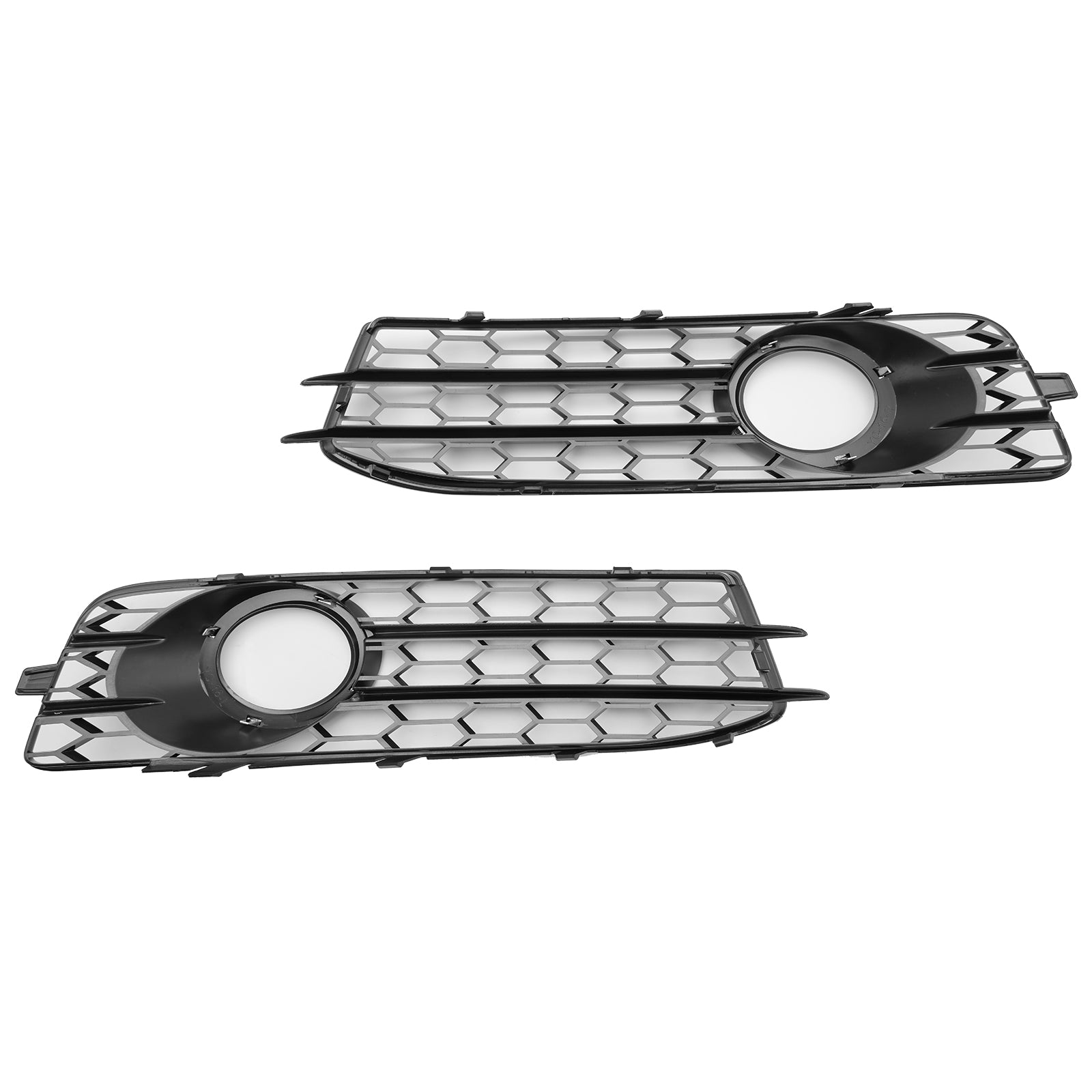 Honeycomb Front Bumper Fog Light Grille Cover Fit Audi A3 8P S-Line 2009-2012