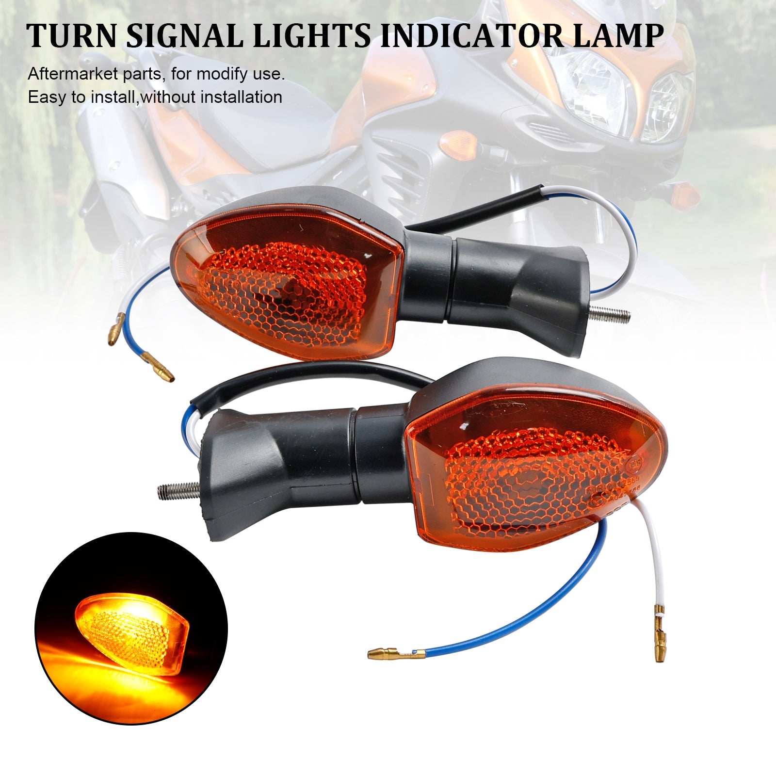 Turn Signal Lights Indicator Lamp For Suzuki V-Strom 650 1000 1050 GSX-S 750