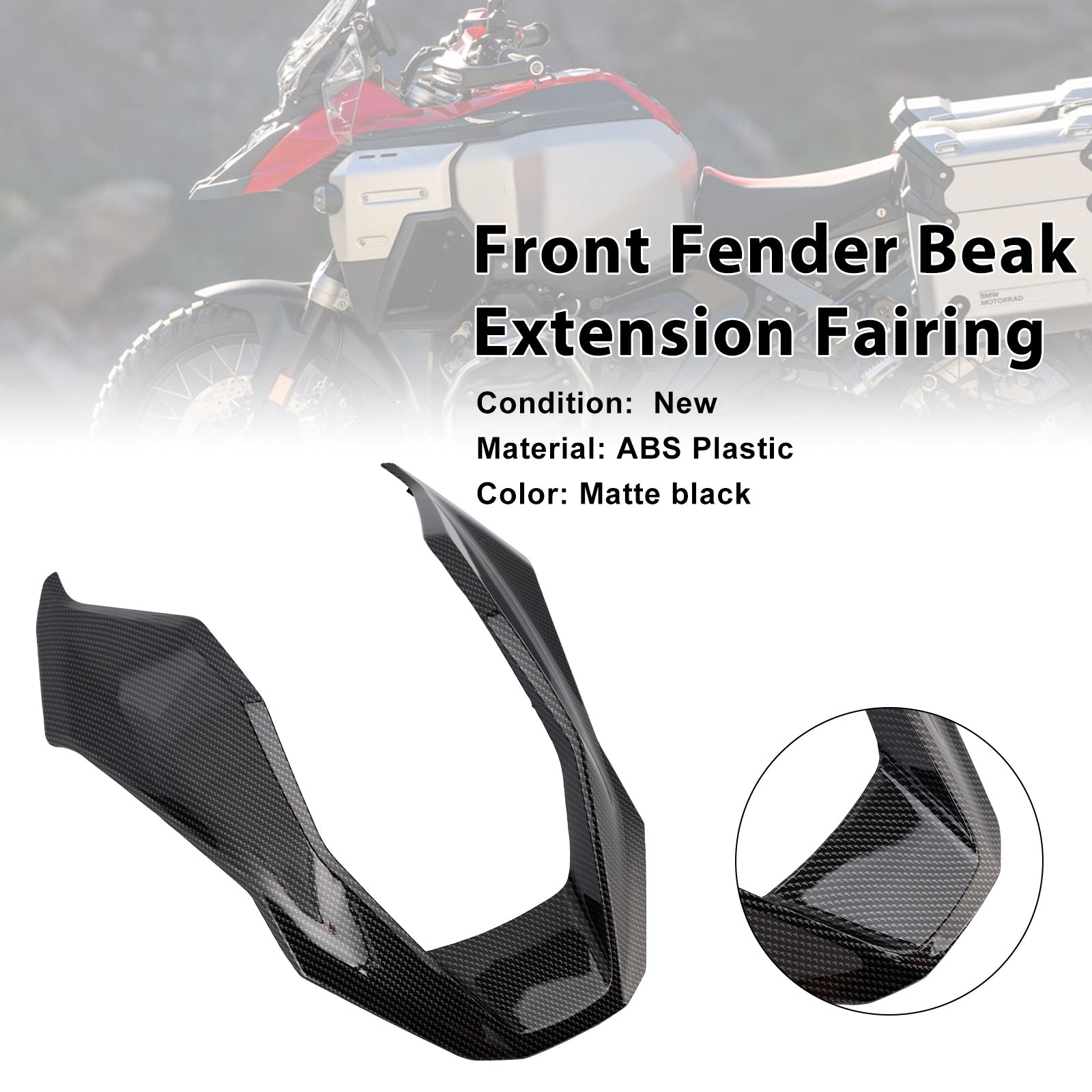 2024-2025 BMW R1300GS Front Fender Beak Extension Fairing