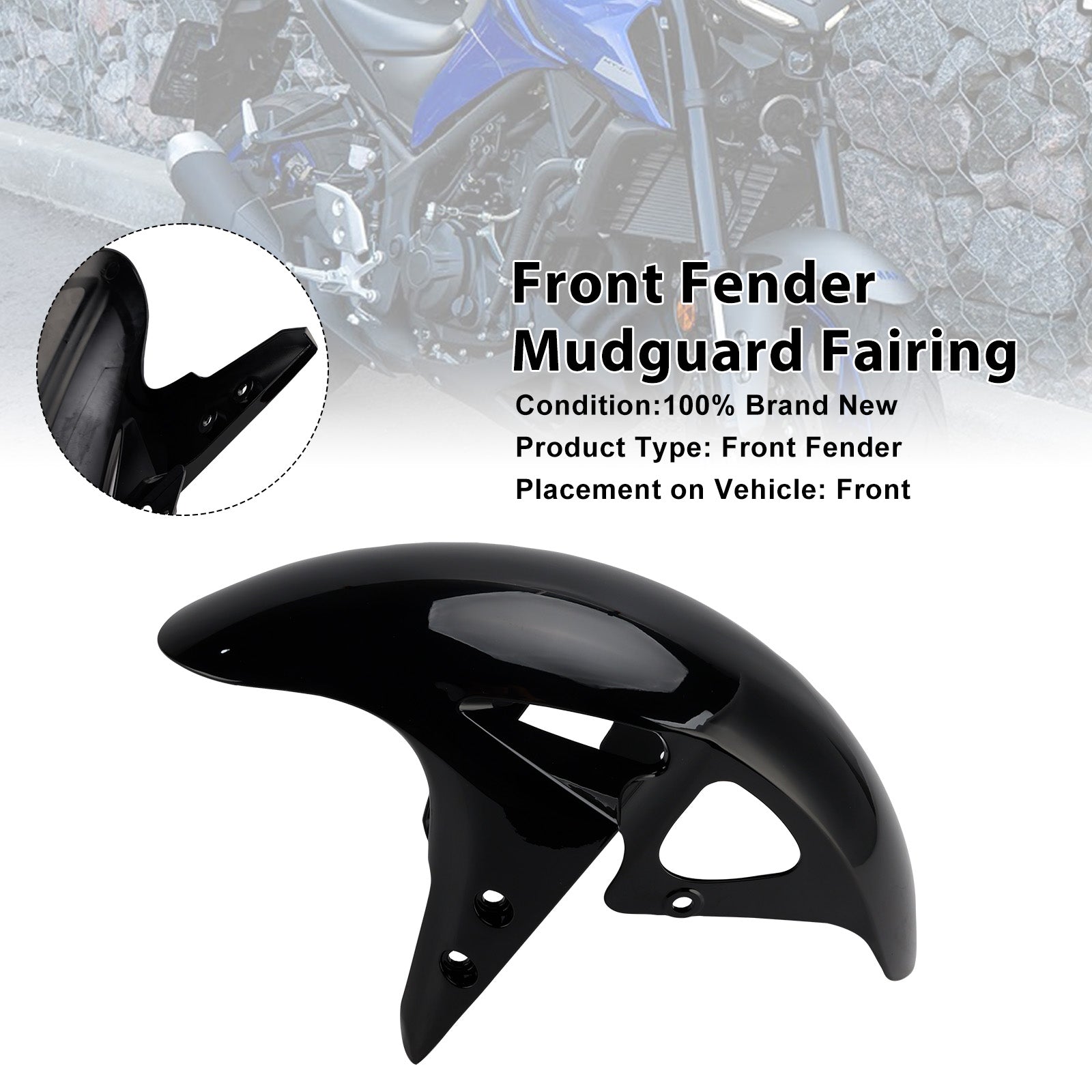 2025-2026 Yamaha YZF-R3 YZF R25 MT-03 Front Fender Mudguard Fairing