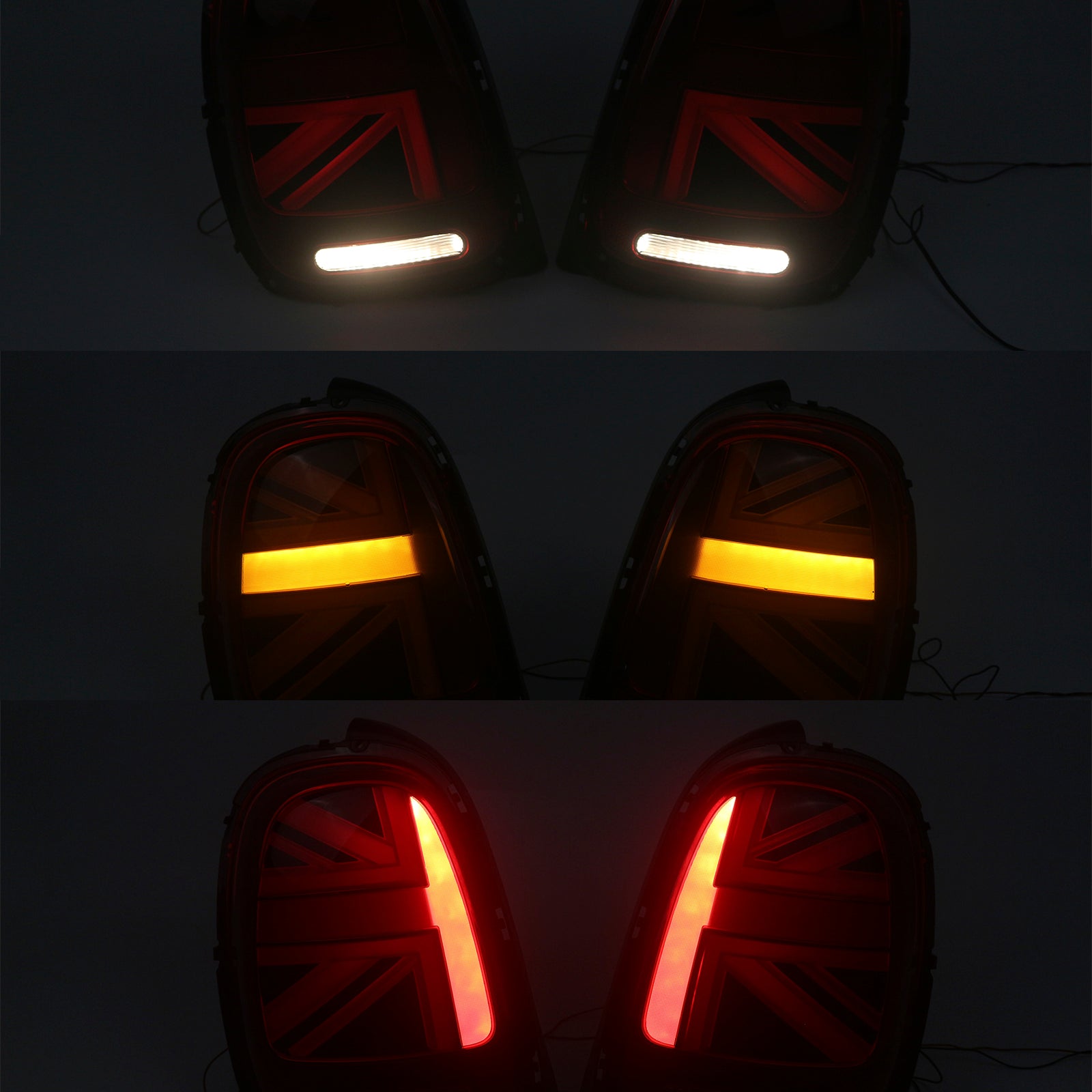 L&R LED Tail lights Lamps For Mini Cooper F55 F56 F57 2014-2023 Red