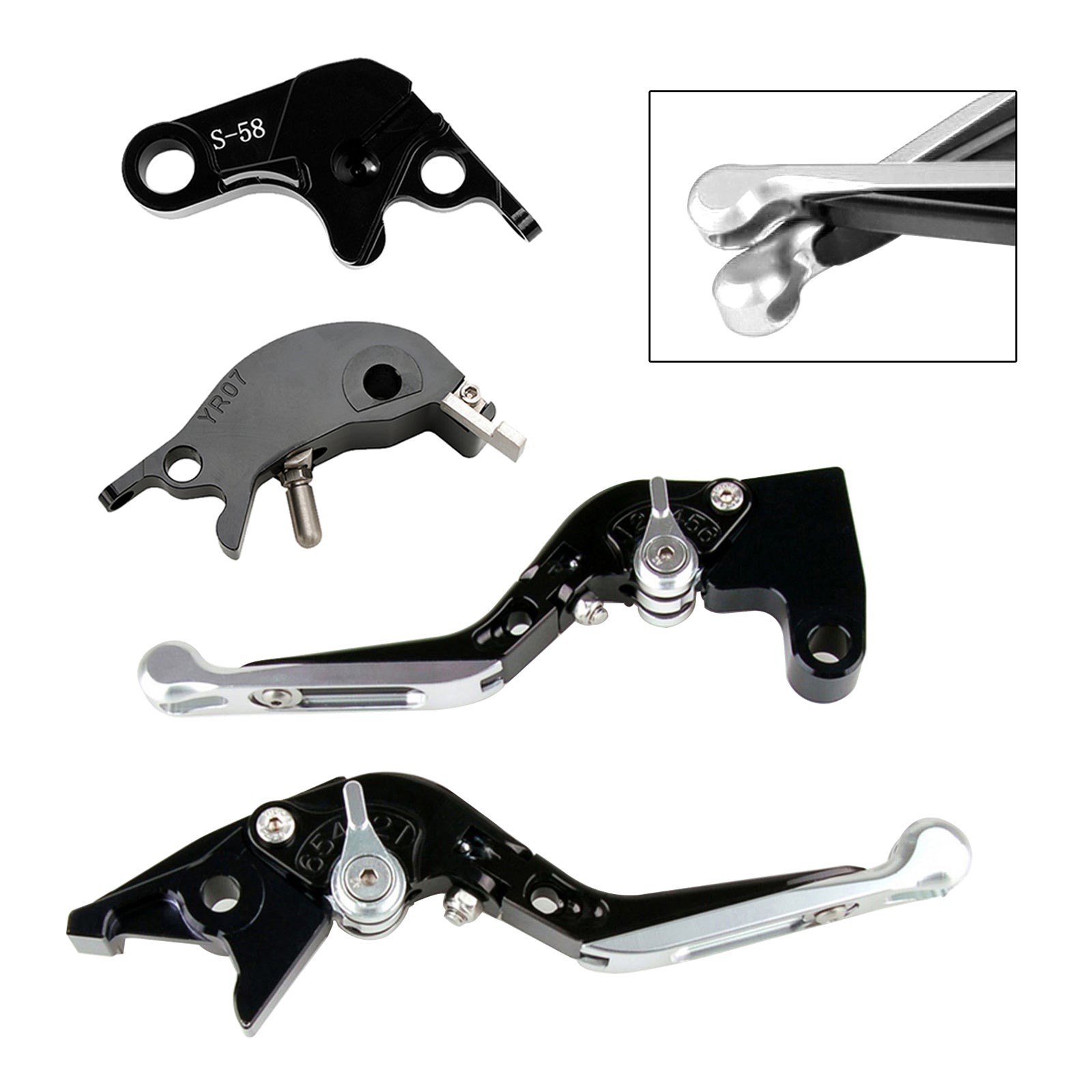 Adjustable Clutch Brake Lever fit for YAMAHA YZF R7 MT-10/SP FZ-10/SP 2022-23