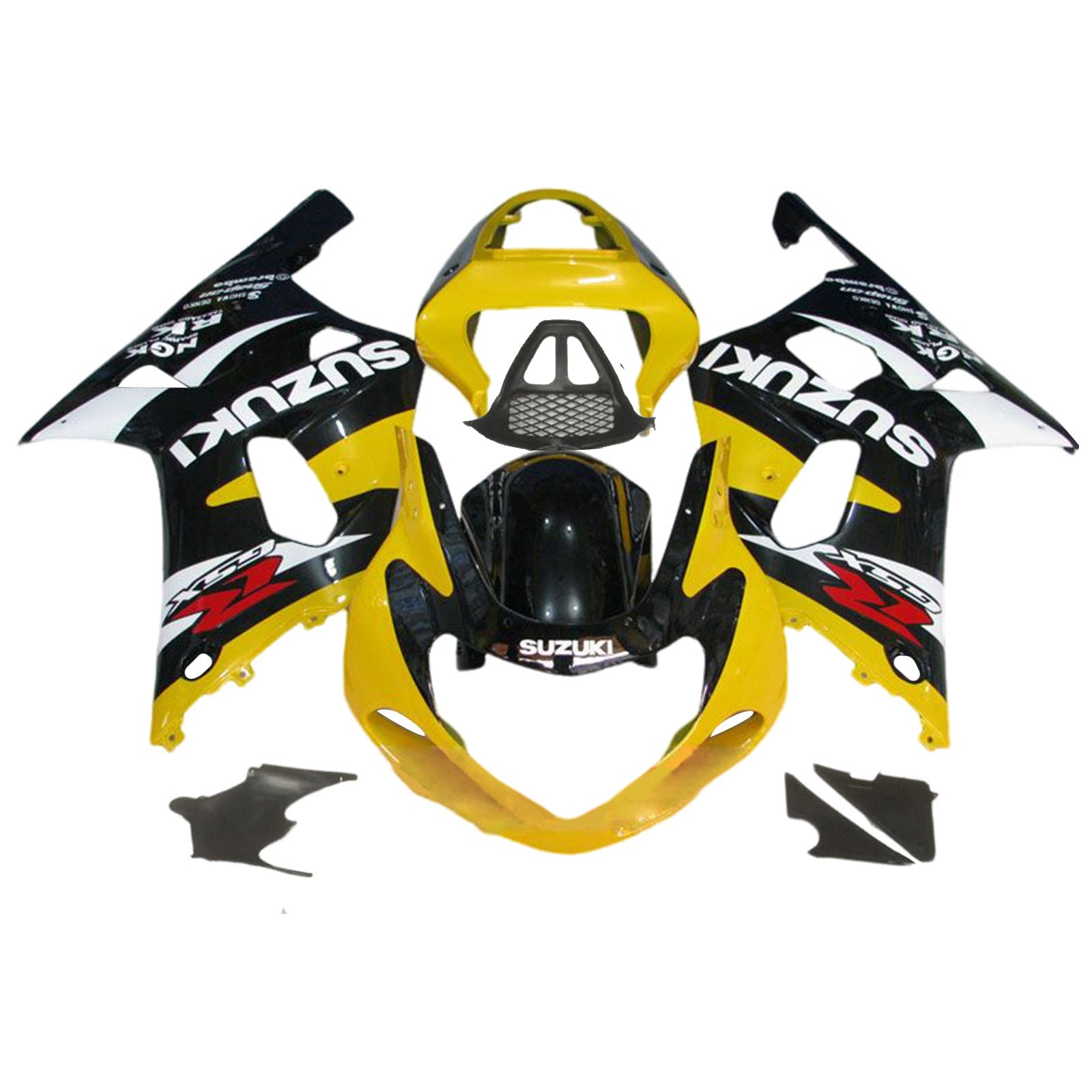 Amotopart Suzuki GSXR1000 2000-2002 K1 K2 Fairing Kit Bodywork Plastic ABS