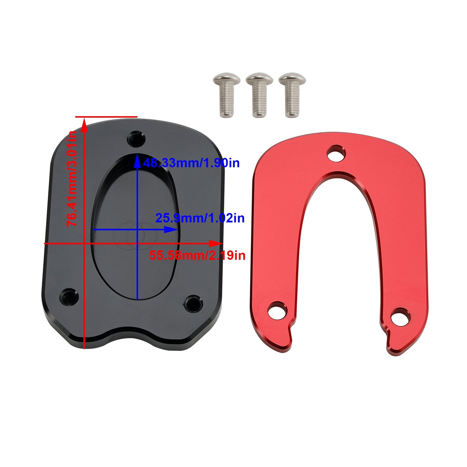 Kickstand Enlarge Plate Pad fit for Meteor 350 2021-2023