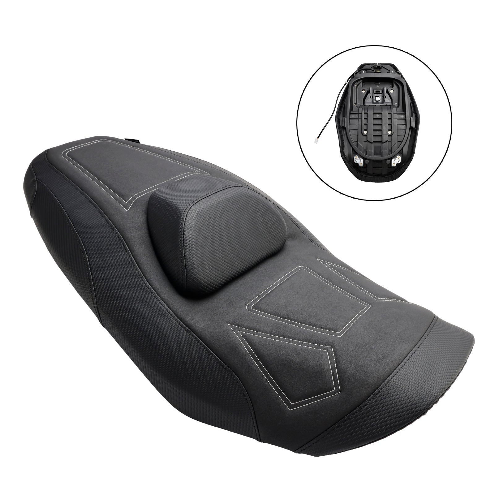 2022-2024  YAMAHA T-MAX 560 Complete Cushion Rider Passenger Seat Heating