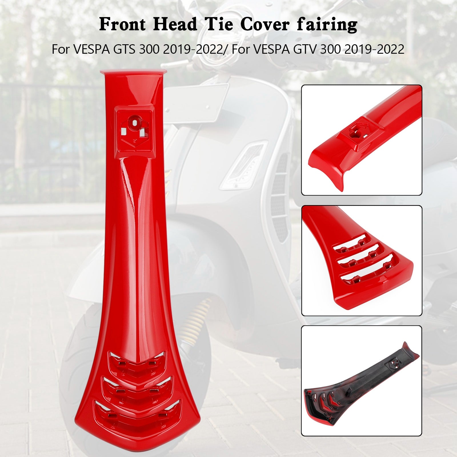 2019-2022 Vespa GTS300 GTV300 Steering Horn Head Cover fairing Tie