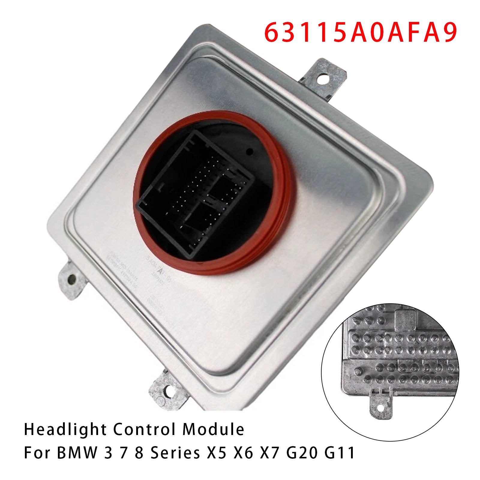 BMW 3 7 8 Series X5 X6 X7 G20 G11 LED Headlight Control Module 63115A0AFA9