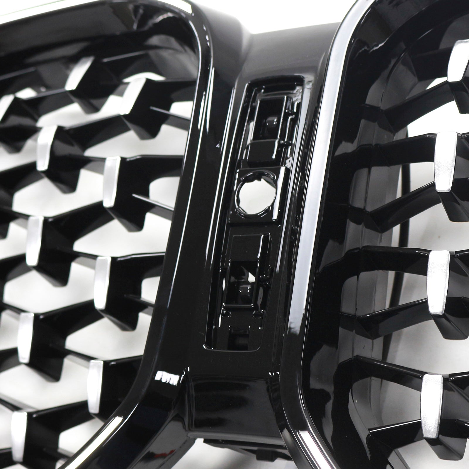 Diamond Front Bumper Kidney Grille Fit BMW X3 G01 X4 G02 2022-2025 Chorme