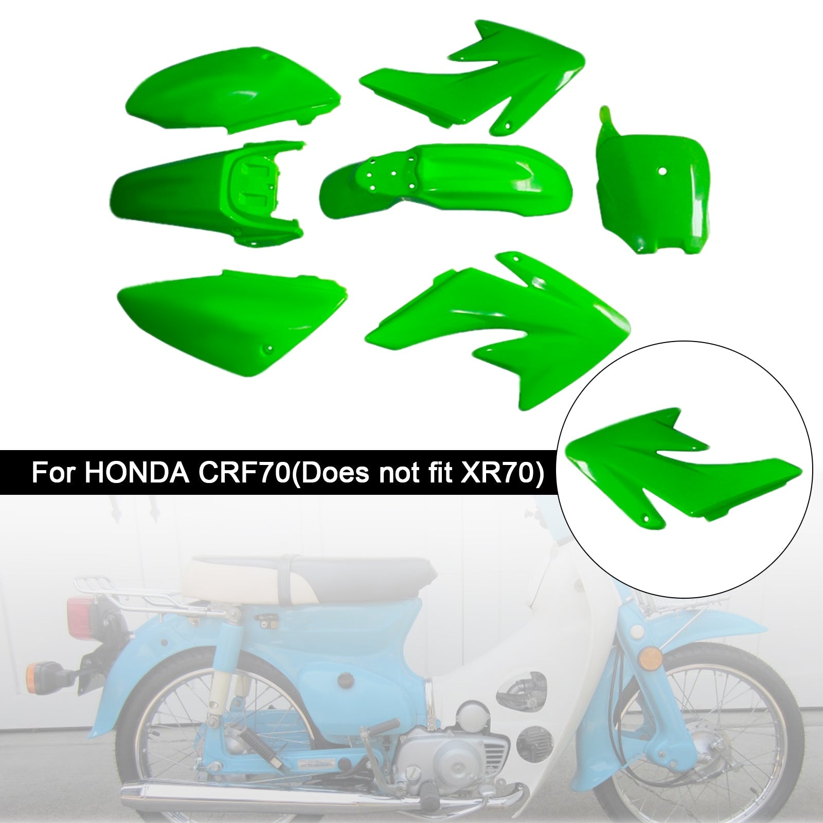 HONDA CRF70 DIRT BIKE Body Plastic Kit Fender Fairing