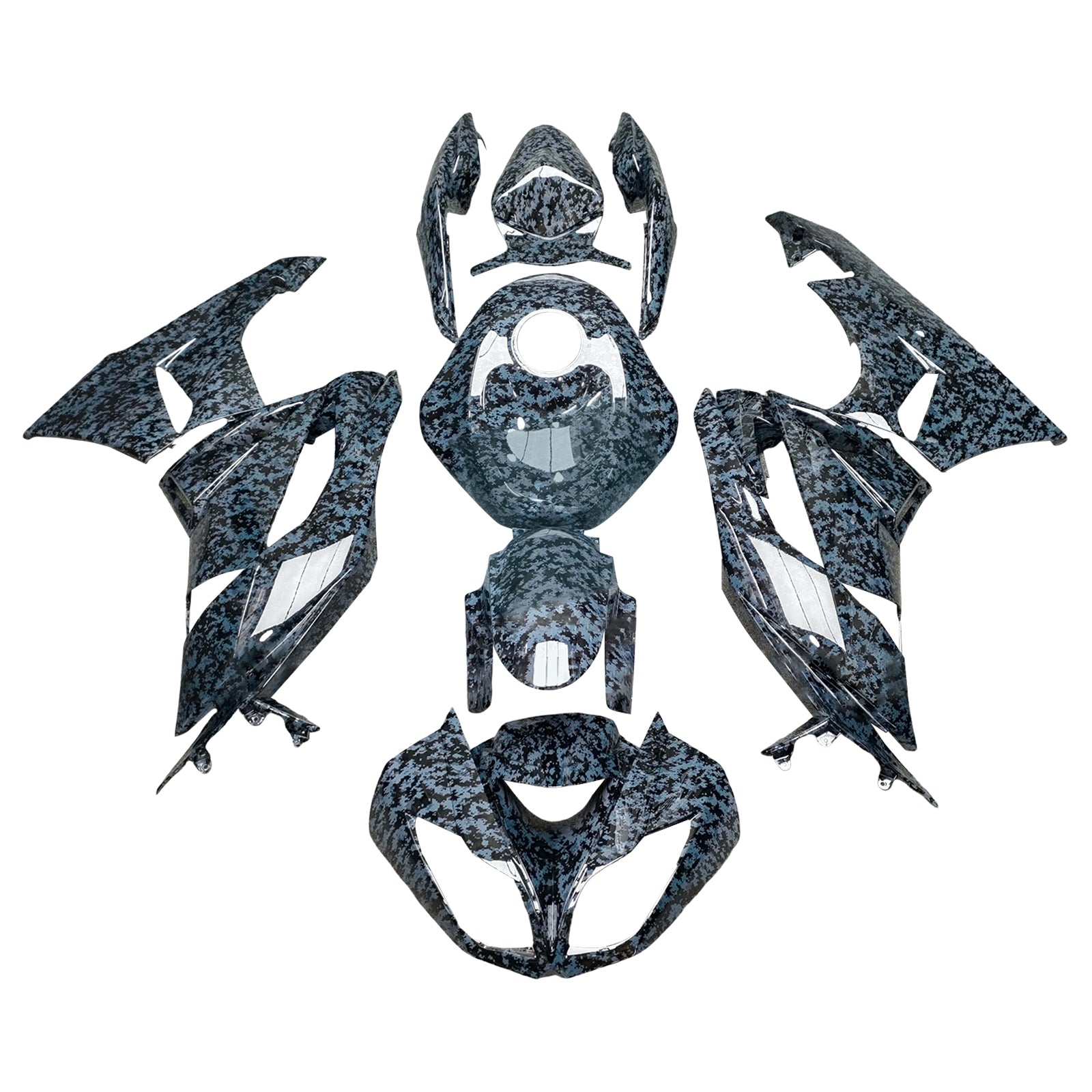 Injection Fairing Kit Bodywork Plastic ABS fit For Kawasaki ZX6R 636 2009-2012