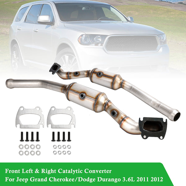 Front Left & Right Catalytic Converter Set For Jeep Grand Cherokee 2011-2012