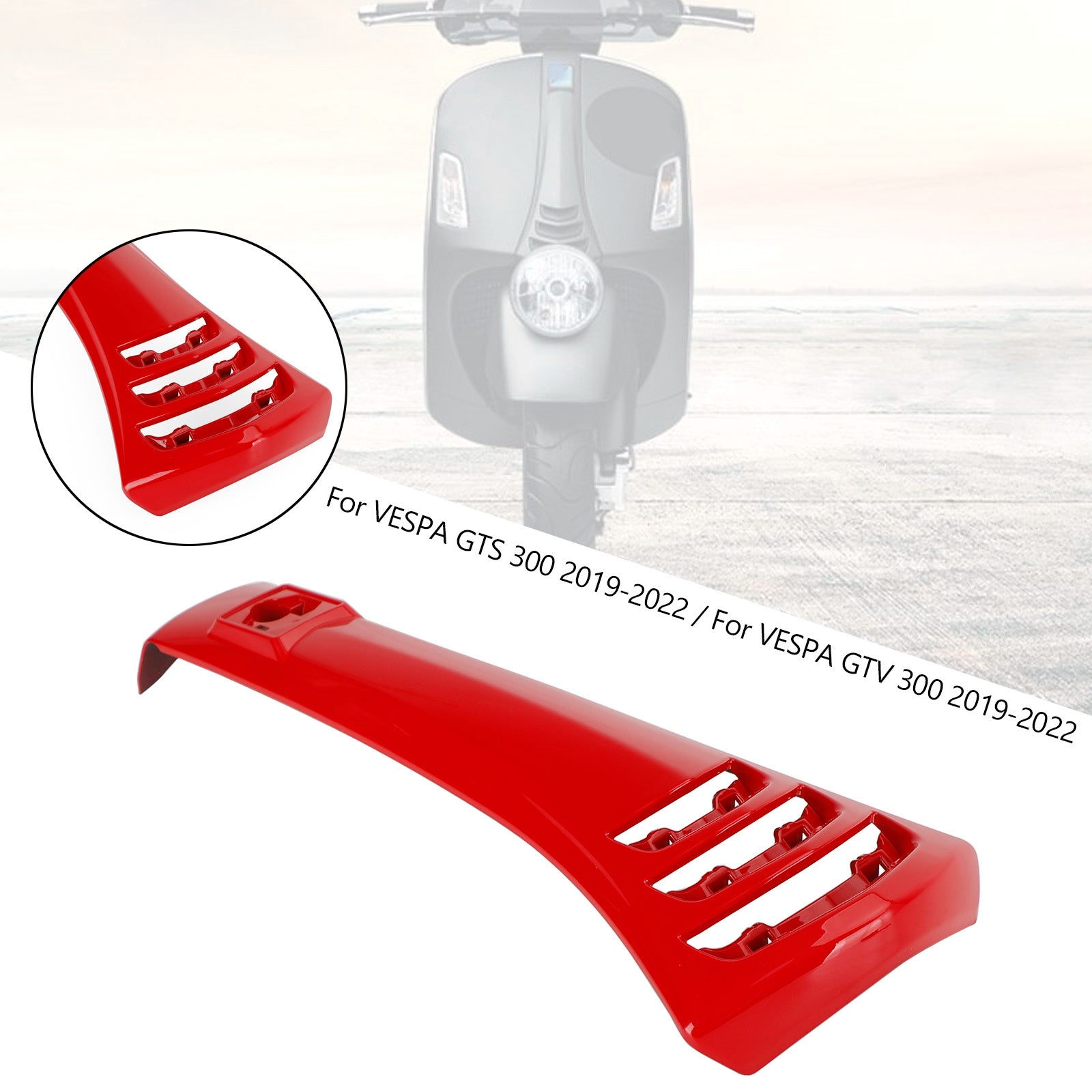2019-2022 Vespa GTS300 GTV300 Steering Horn Head Cover fairing Tie