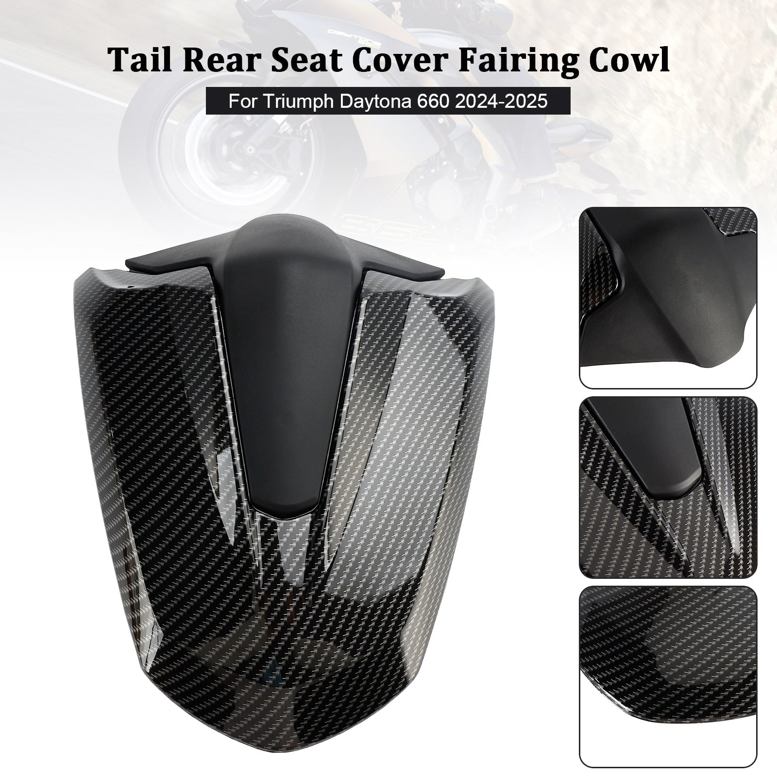 Tail Rear Seat Cover Fairing Cowl For Trident 800 Daytona 660 2024-2026