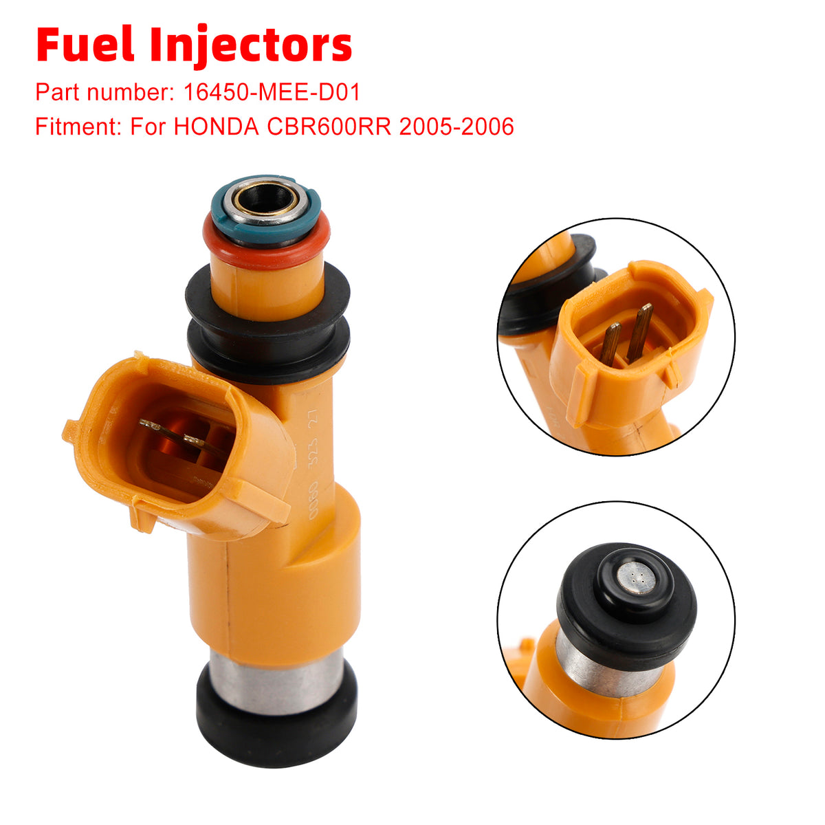 2005-2006 Honda CBR600RR Fuel Injectors 16450-MEE-D01