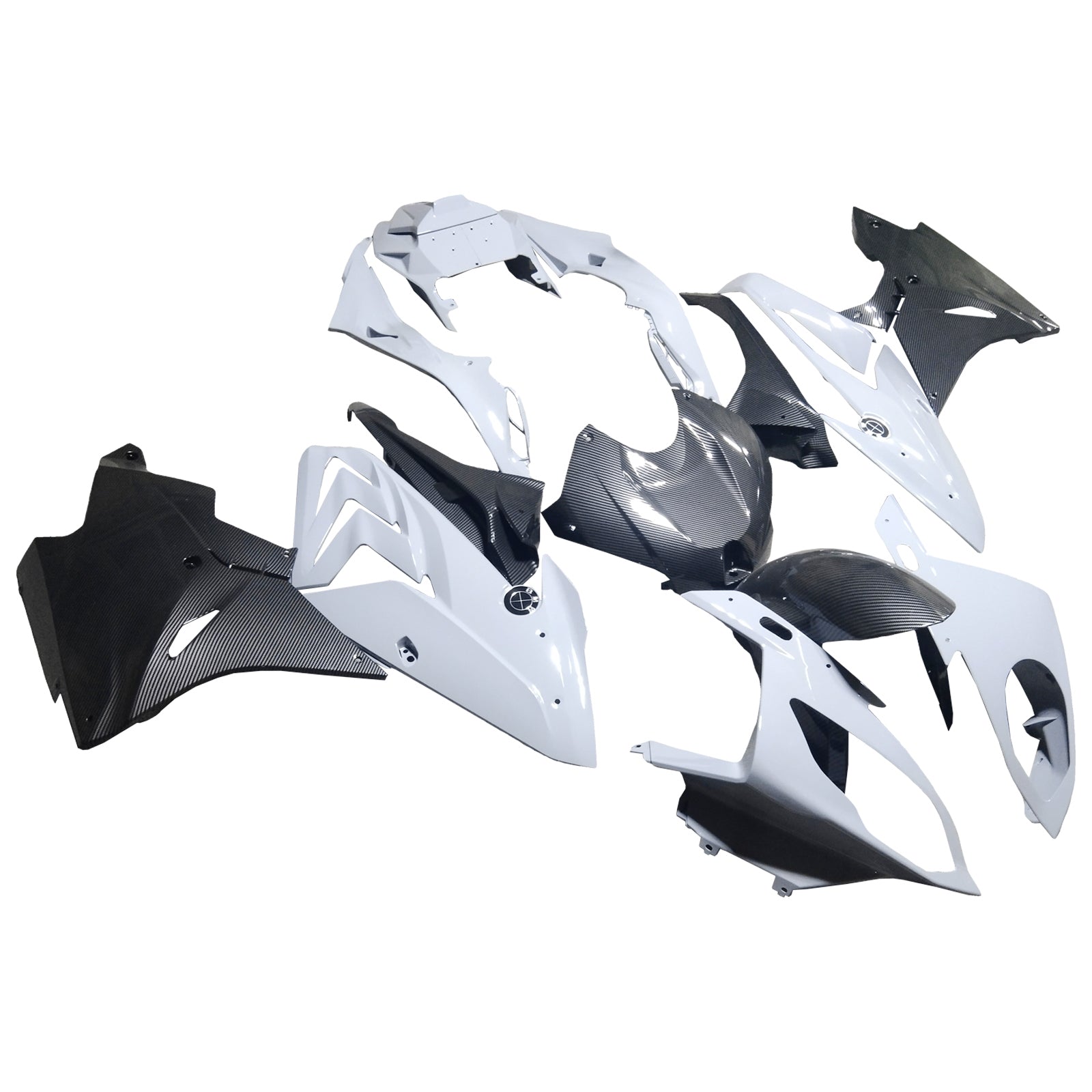 Injection Carbon Fiber Grey Fairing Kit Bodywork Plastic ABS fit For 2017-2018 BMW S1000RR