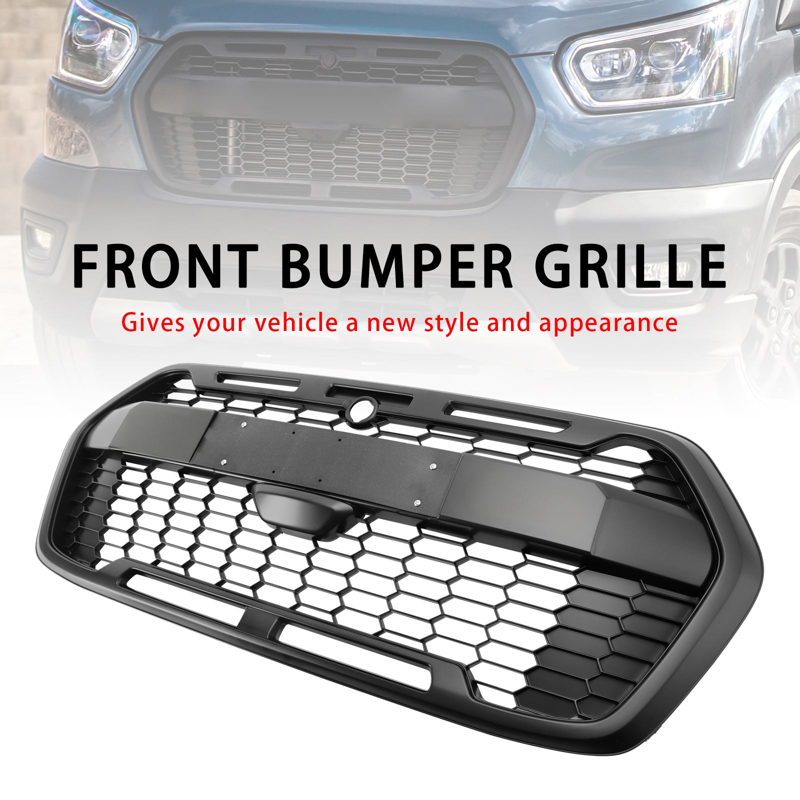 2019-Onwards Raptor Style Ford Transit MK8 Trail Front Bumper Grille 2467809