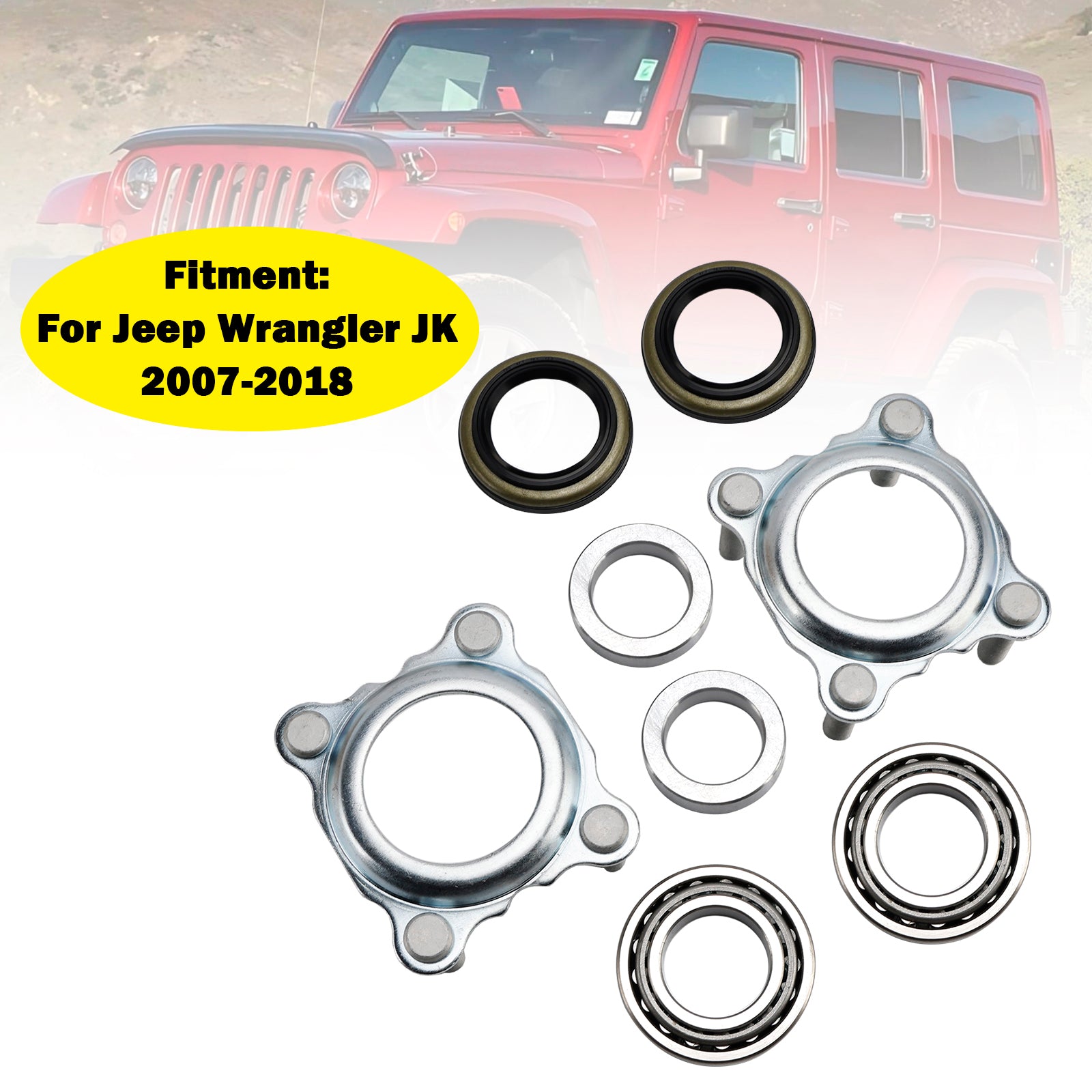 2007-2017 Jeep JK Wrangler Both Side Rear Axle Bearing Seal Kit 68003270AA