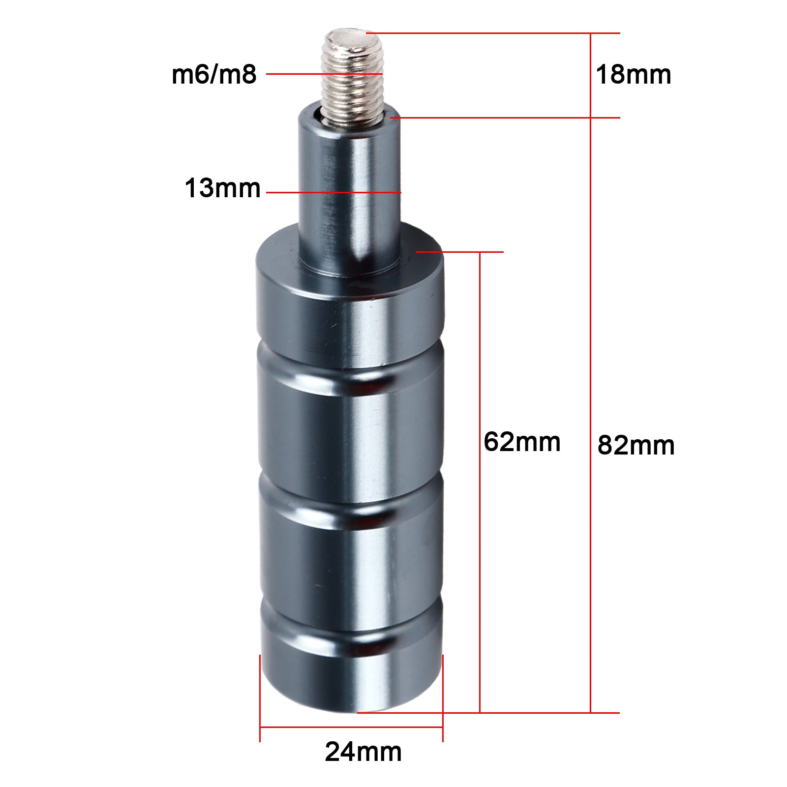 Aluminum M8 M6 Motorcycle Headlight Fog Light Mount Bracket Extender Support Bar