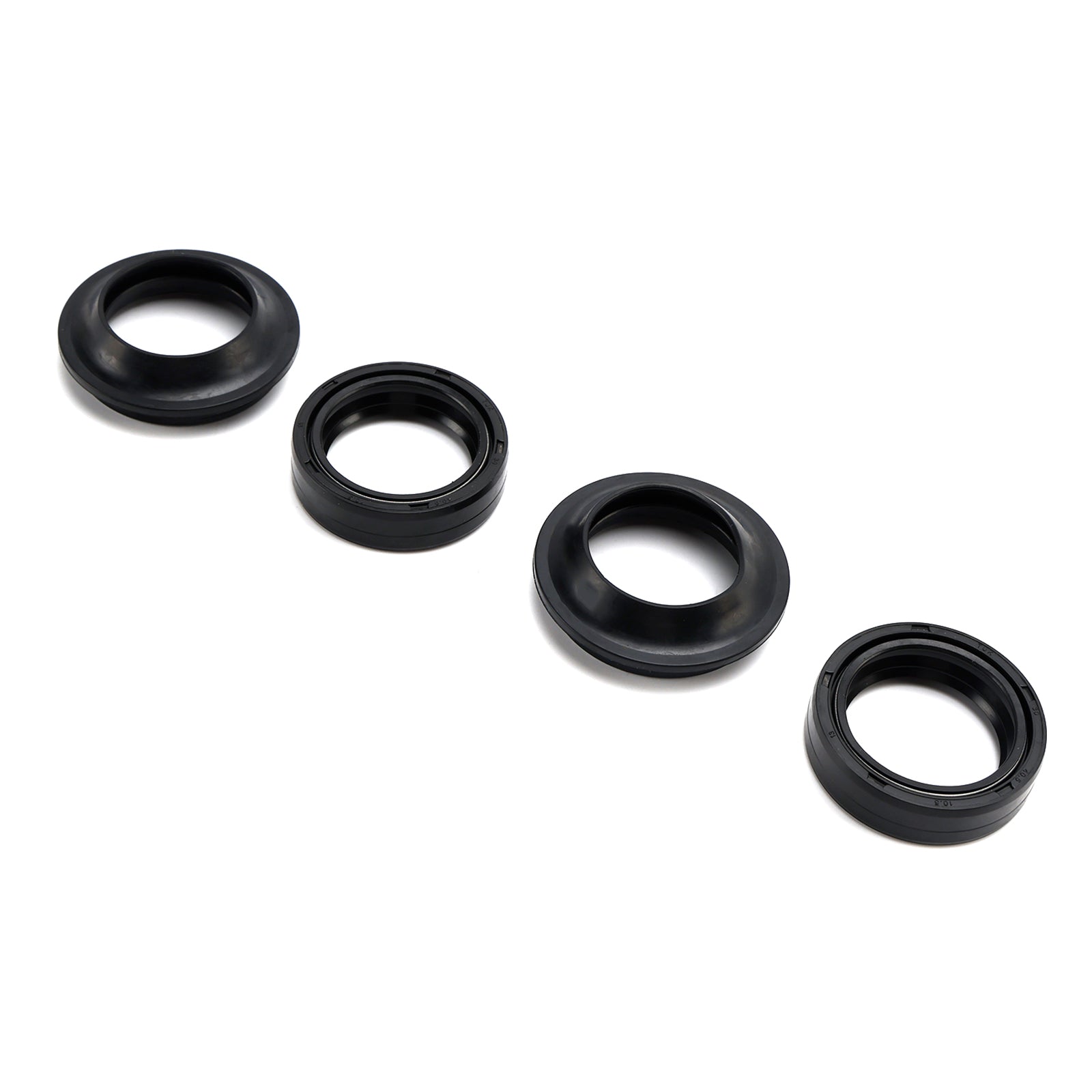 Juego de sellos y polvo de horquilla para Yamaha TTR125 TY125 YBR125 DT125 RD125 1974-2014 Genérico