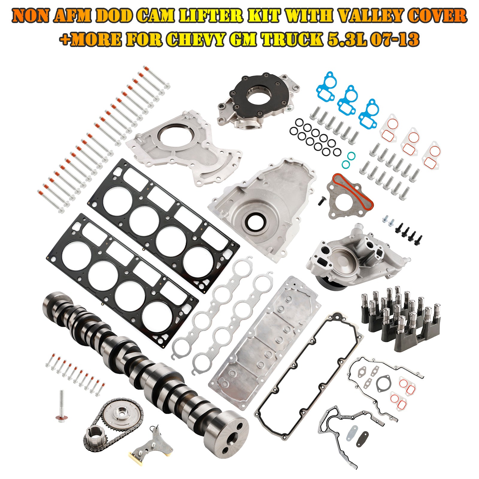 2005 GMC ENVOY XUV 5.3L 5328CC 325CID V8 OHV NON AFM DOD Cam Lifter Kit with Valley Cover +more