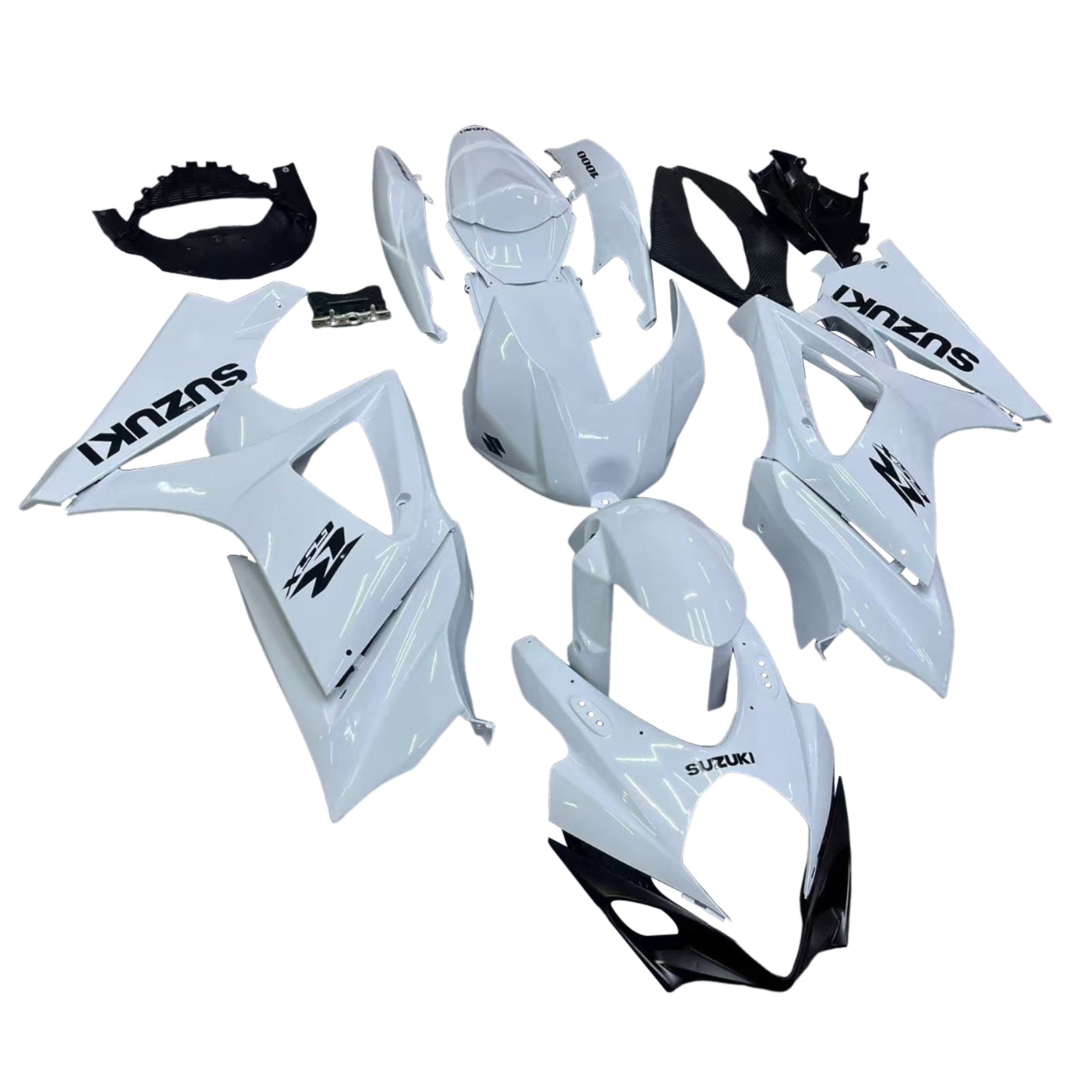 Fairings 2007-2008 Suzuki GSXR 1000 White GSXR  Generic