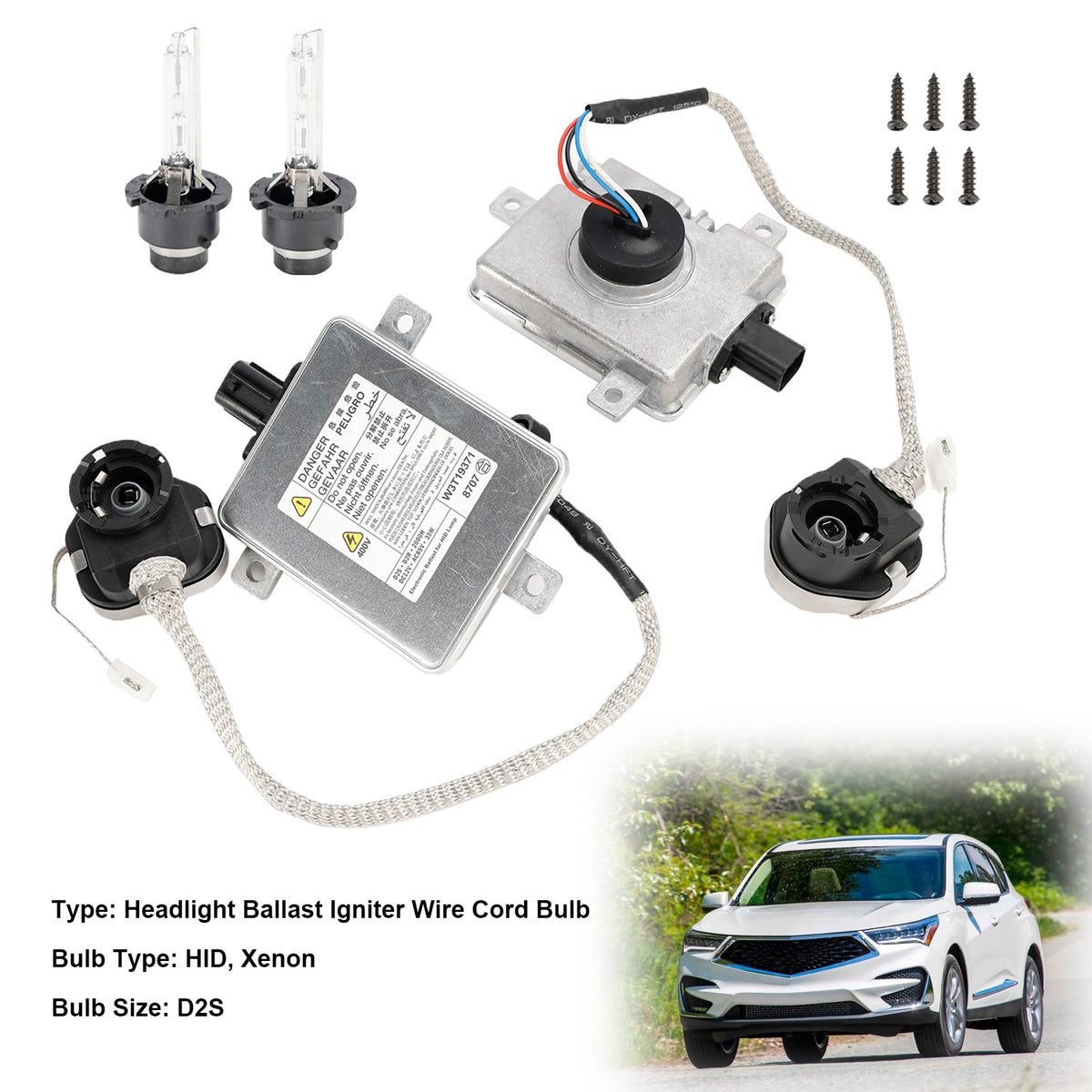 2x Xenon HID 헤드 라이트 밸러스트 및 점화기 및 D2 전구 용 Acura TSX ILX MDX RDX