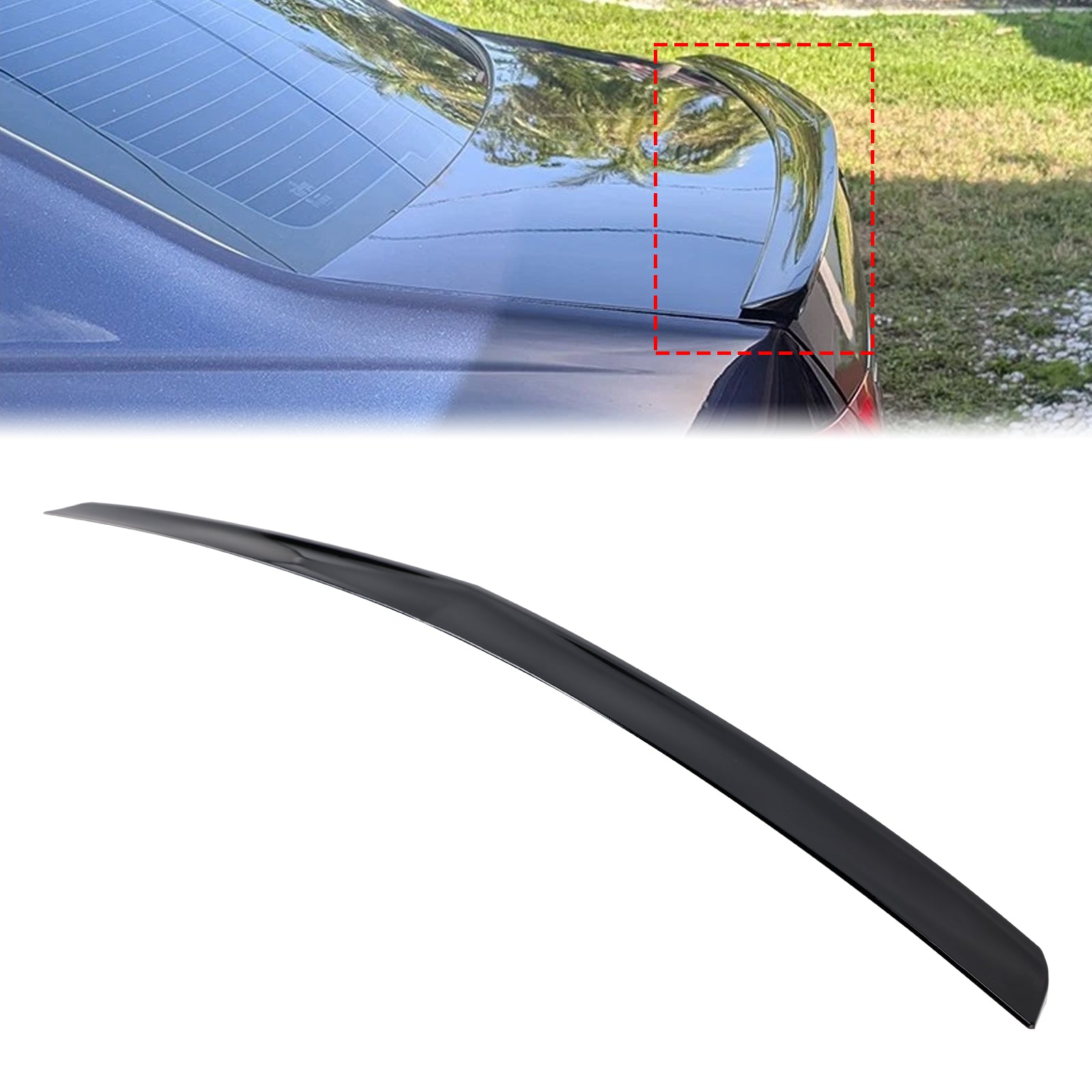 2008-2016 Mercedes-Benz E-Class W212 Gloss Black Rear Boot Spoiler