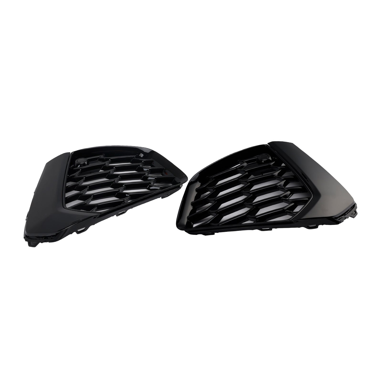 2021-2023 Audi A3 S-line Black Front Honeycomb Fog Light Grill Cover