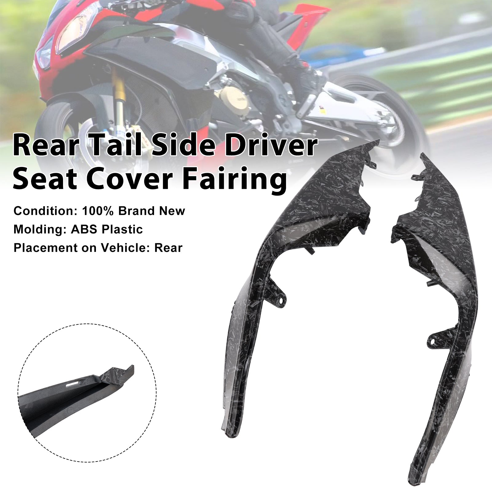 2021-2024 Aprilia RSV4 Rear Tail Side Driver Seat Cover Fairing