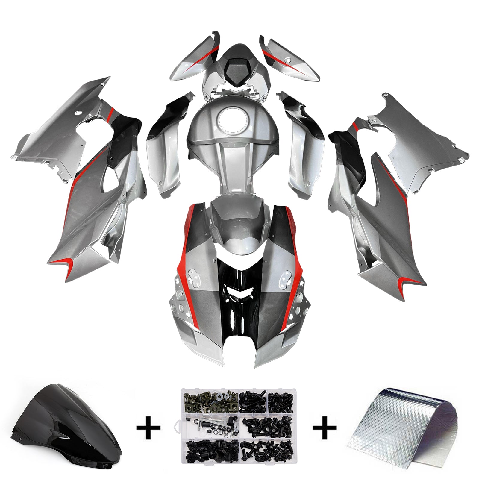Injection Fairing Kit Bodywork ABS fit For Kawasaki ZX-10R ZX-10RR 2021-2025
